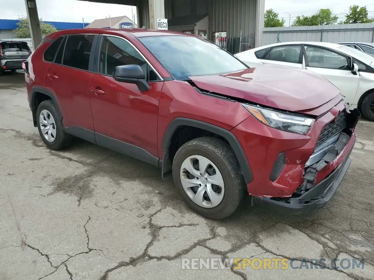 4 fotografías del automóvil dañado 2T3H1RFV1RW350429 TOYOTA RAV4 2024