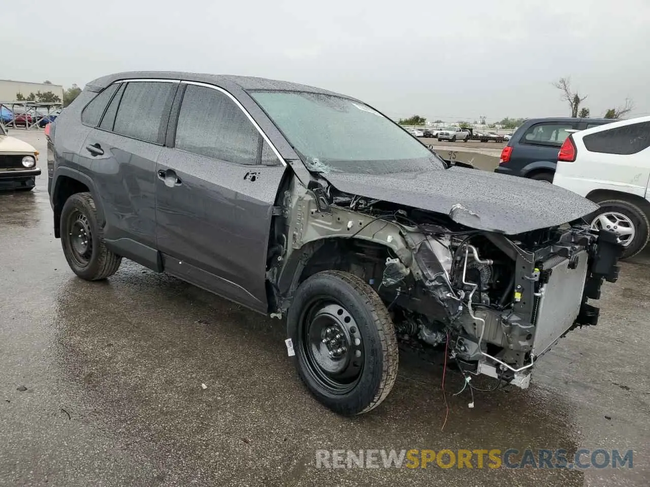 4 fotografías del automóvil dañado 2T3H1RFV3RC285200 TOYOTA RAV4 2024