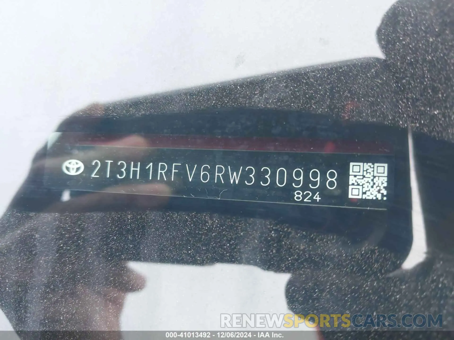9 fotografías del automóvil dañado 2T3H1RFV6RW330998 TOYOTA RAV4 2024