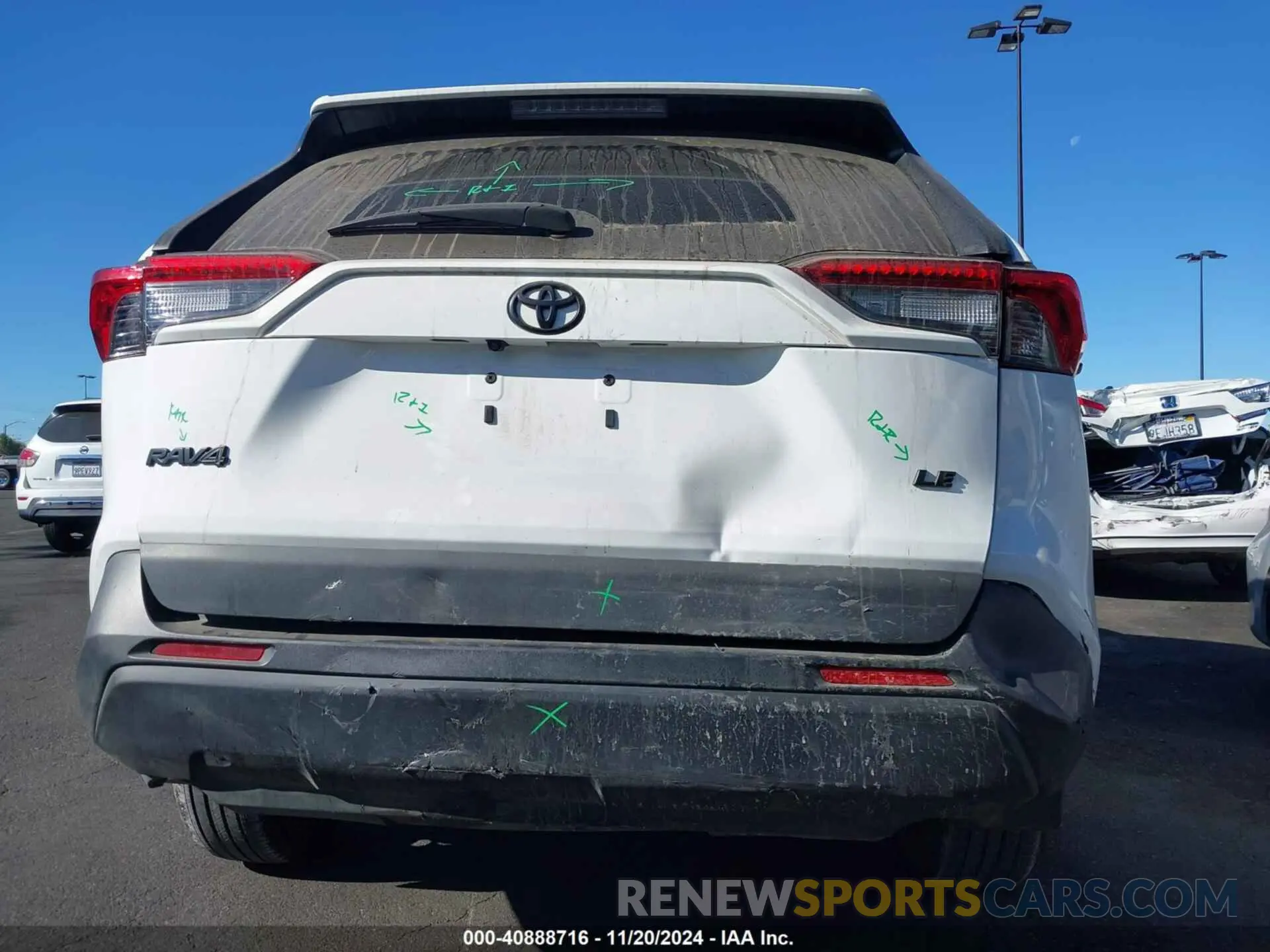 18 fotografías del automóvil dañado 2T3K1RFV4RW309055 TOYOTA RAV4 2024