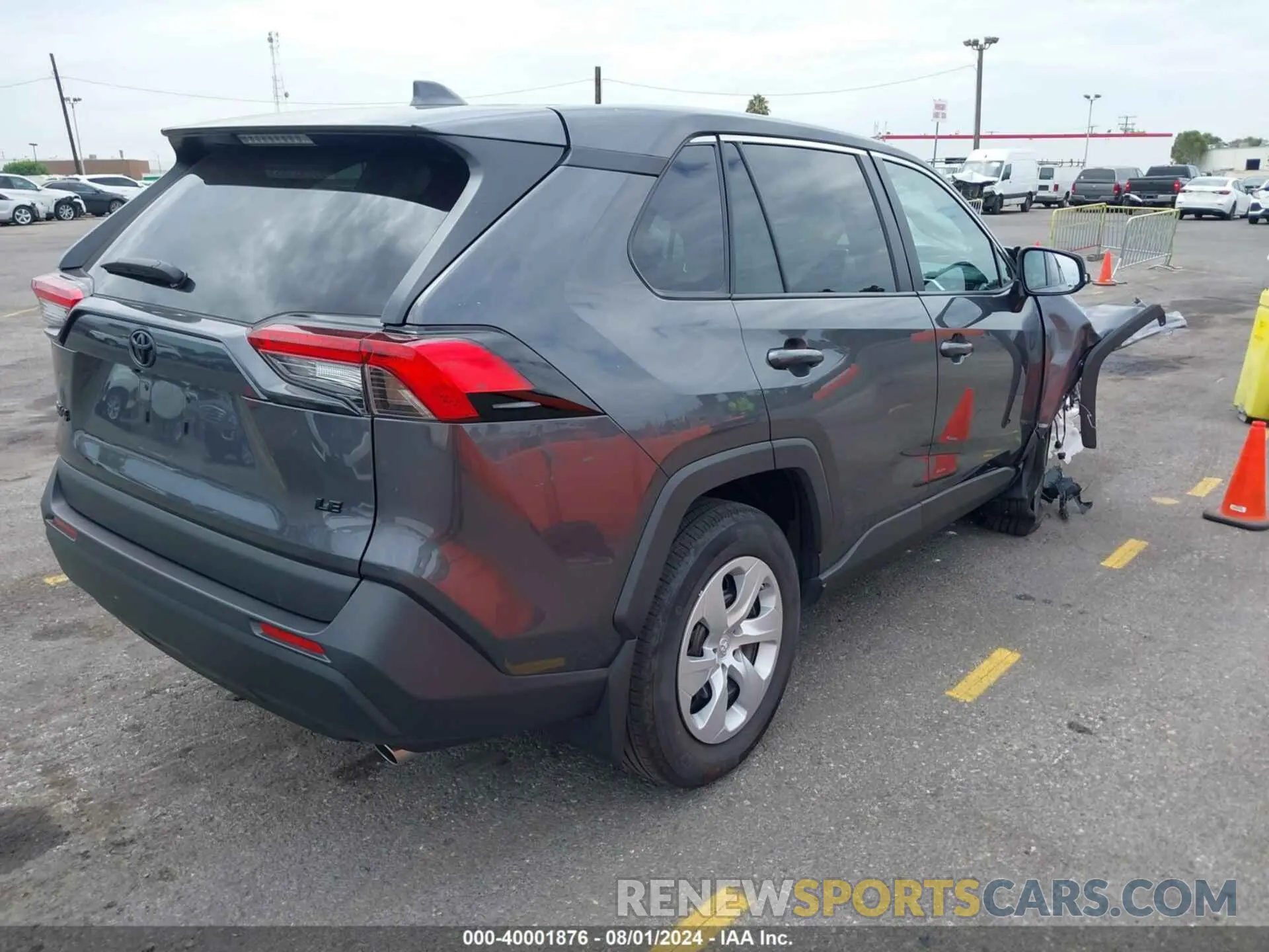 4 fotografías del automóvil dañado 2T3K1RFV7RW318395 TOYOTA RAV4 2024