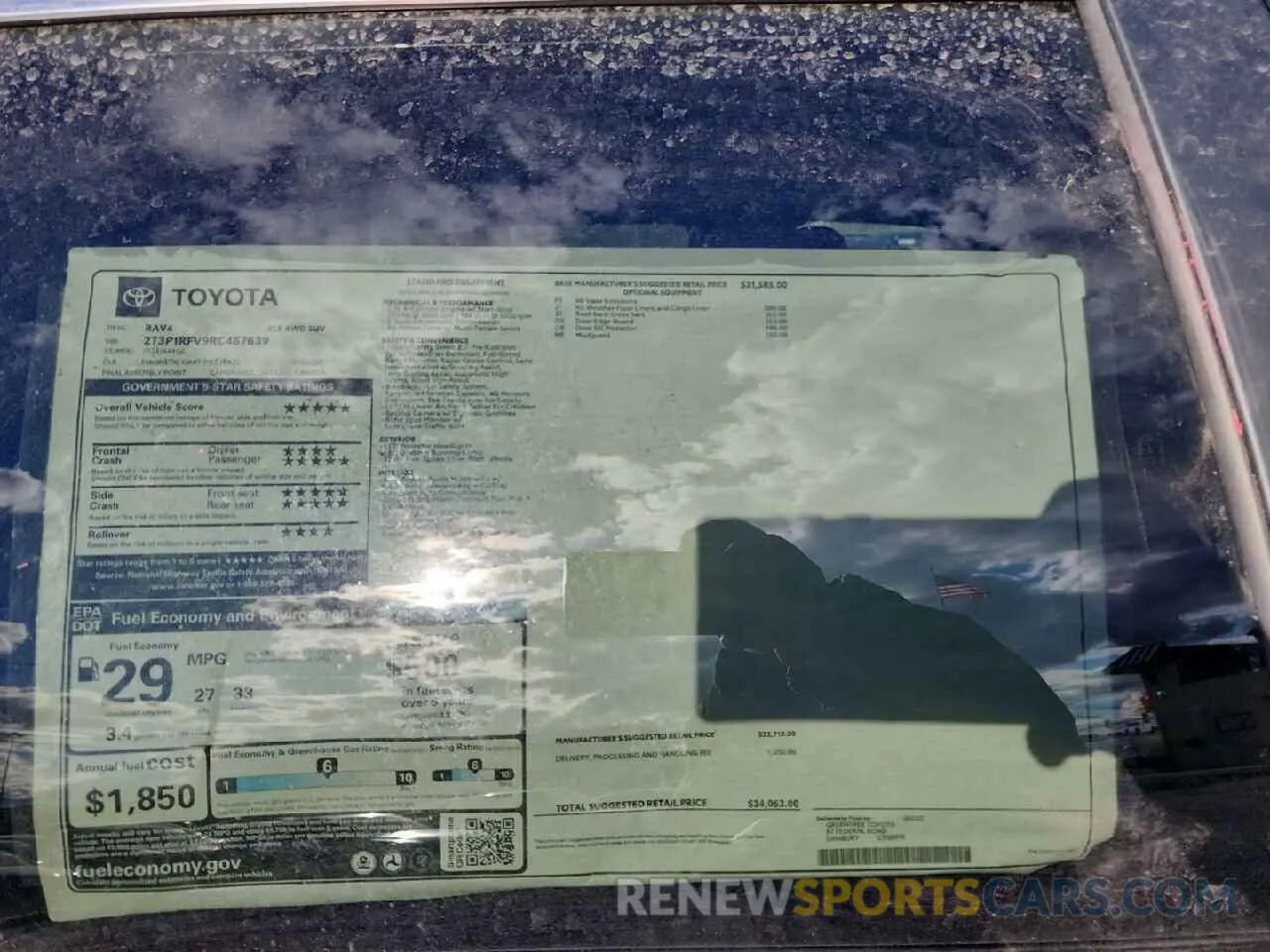 13 fotografías del automóvil dañado 2T3P1RFV9RC467639 TOYOTA RAV4 2024
