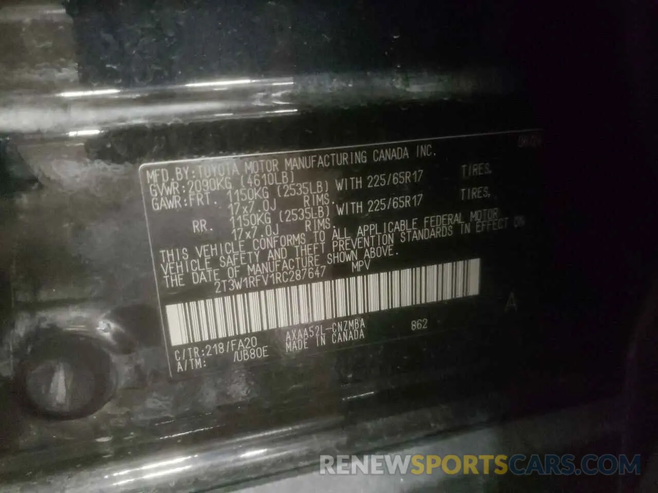 13 fotografías del automóvil dañado 2T3W1RFV1RC287647 TOYOTA RAV4 2024