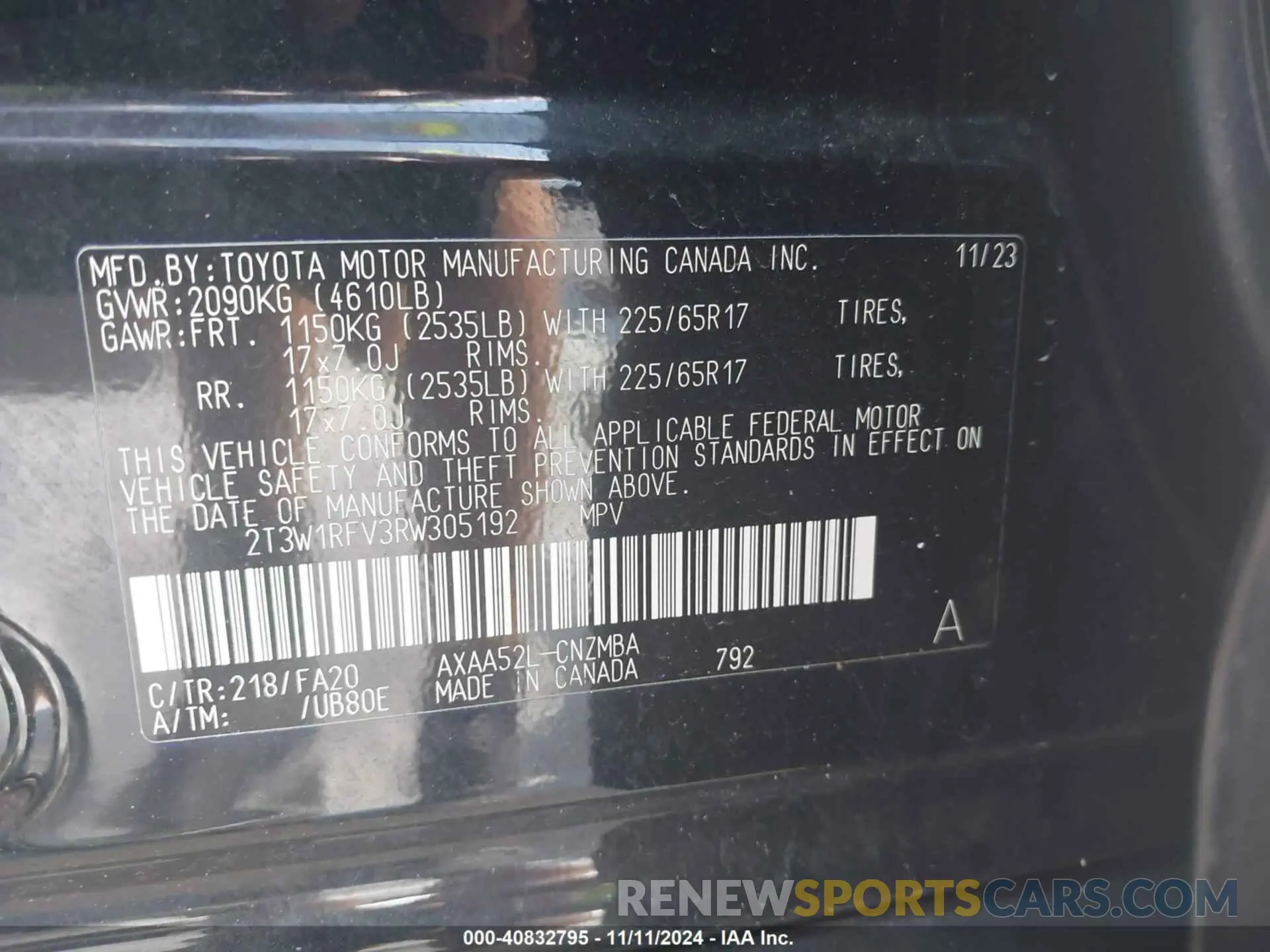 9 fotografías del automóvil dañado 2T3W1RFV3RW305192 TOYOTA RAV4 2024