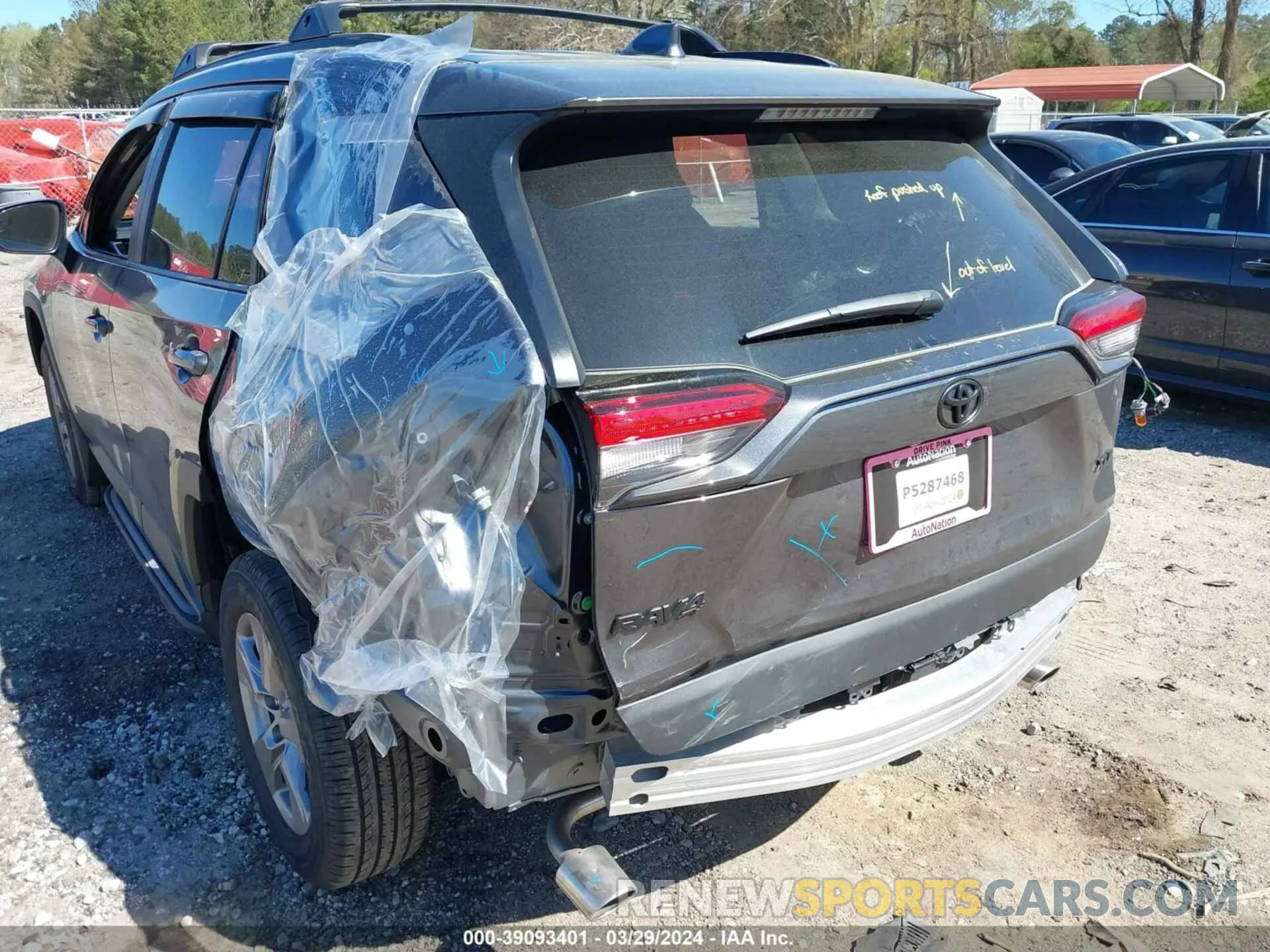 6 fotografías del automóvil dañado 2T3W1RFV6RC268656 TOYOTA RAV4 2024