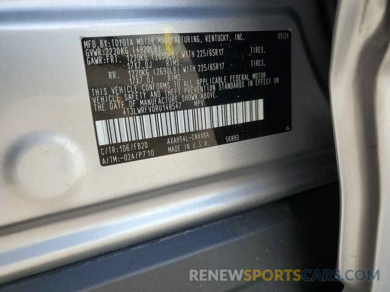 15 fotografías del automóvil dañado 4T3LWRFV0RU148547 TOYOTA RAV4 2024