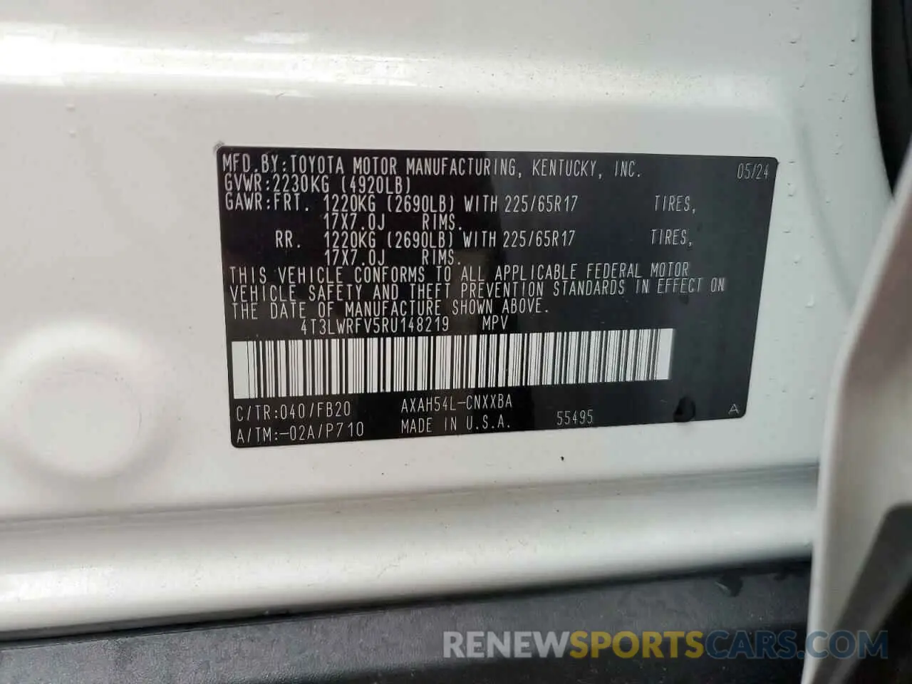 14 fotografías del automóvil dañado 4T3LWRFV5RU148219 TOYOTA RAV4 2024