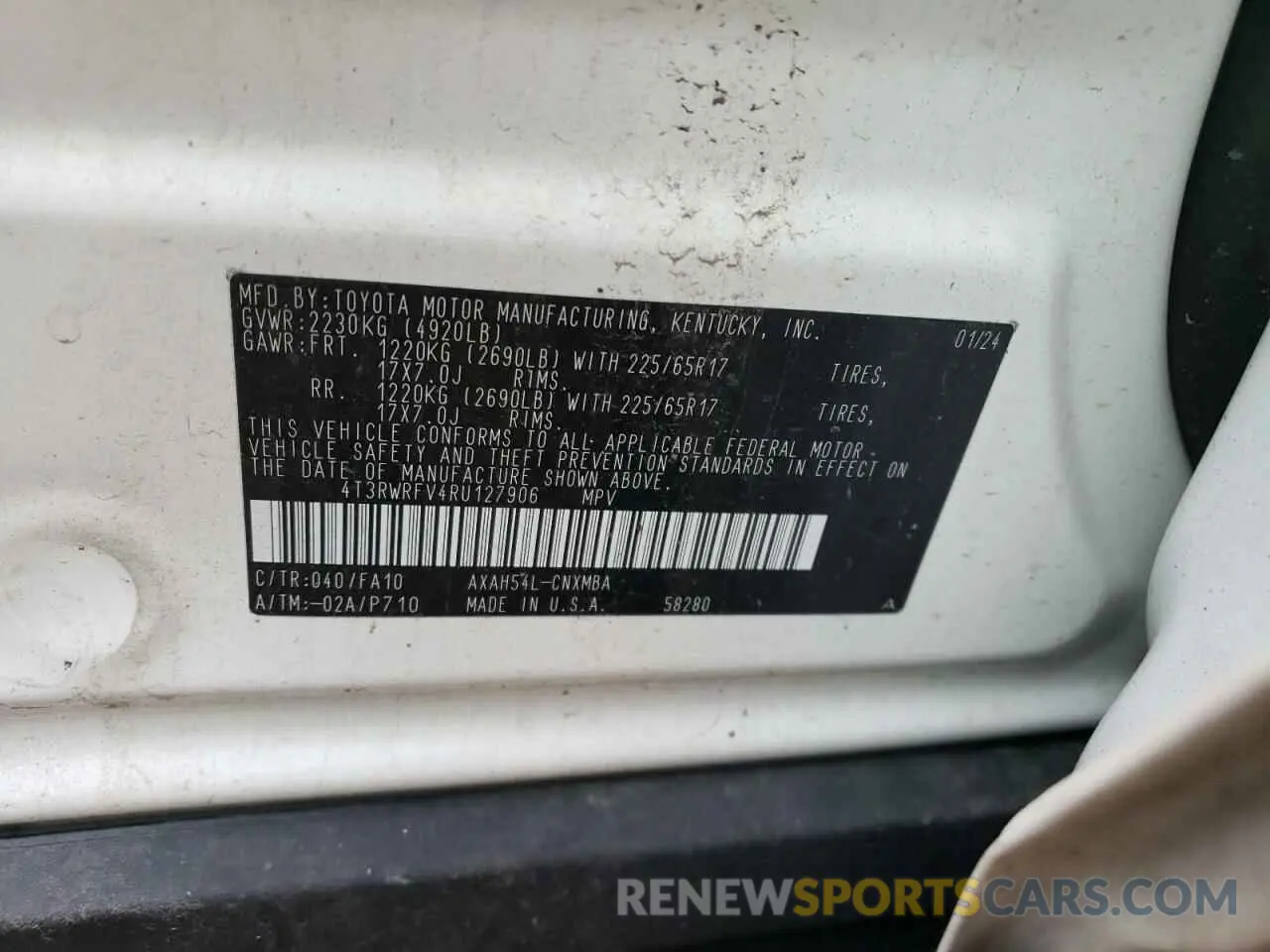13 fotografías del automóvil dañado 4T3RWRFV4RU127906 TOYOTA RAV4 2024
