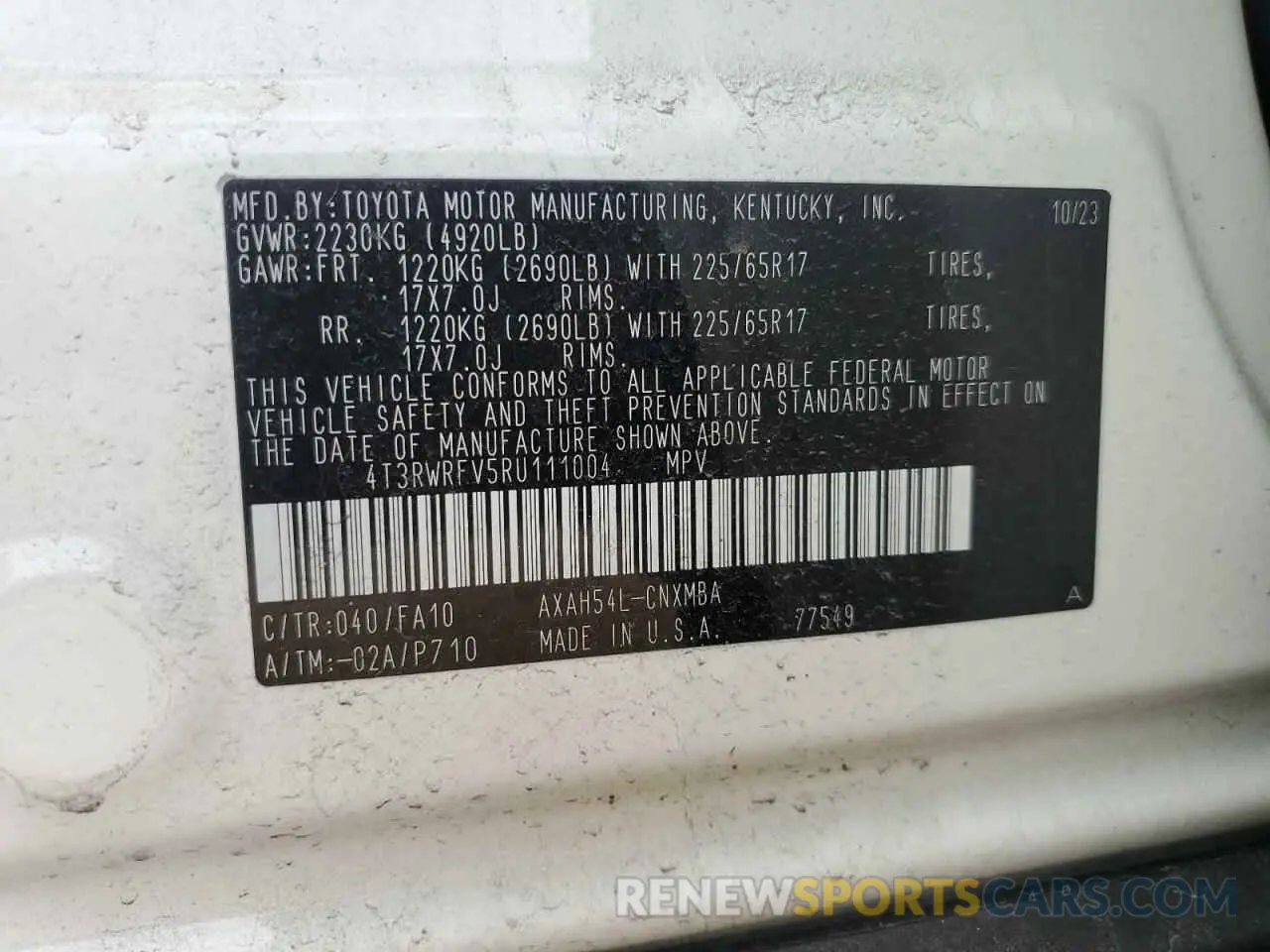 12 fotografías del automóvil dañado 4T3RWRFV5RU111004 TOYOTA RAV4 2024
