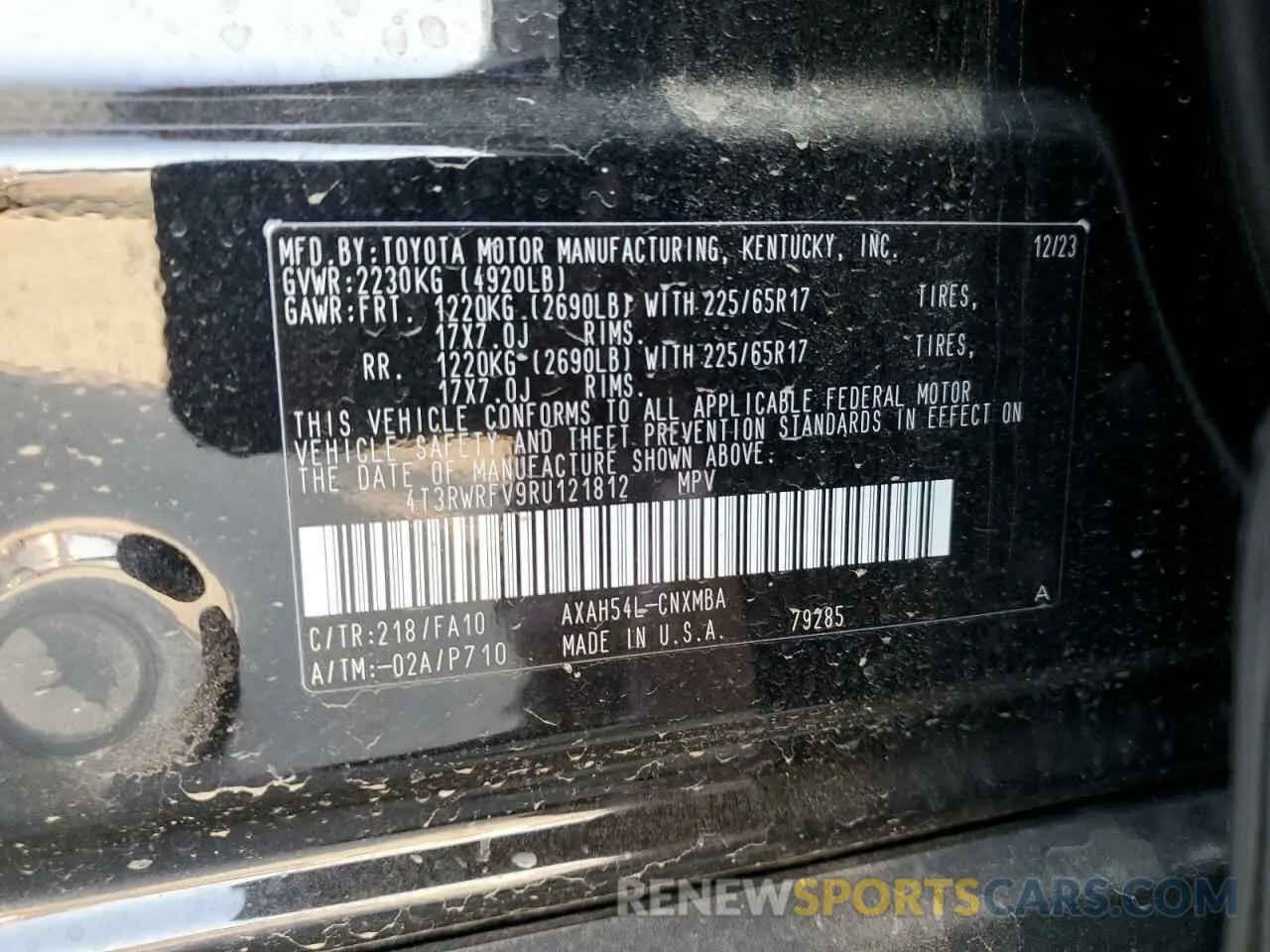 13 fotografías del automóvil dañado 4T3RWRFV9RU121812 TOYOTA RAV4 2024