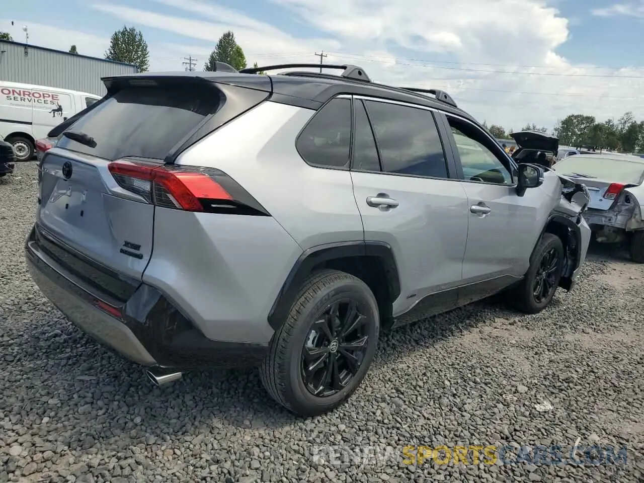 3 fotografías del automóvil dañado JTME6RFV9RD560343 TOYOTA RAV4 2024