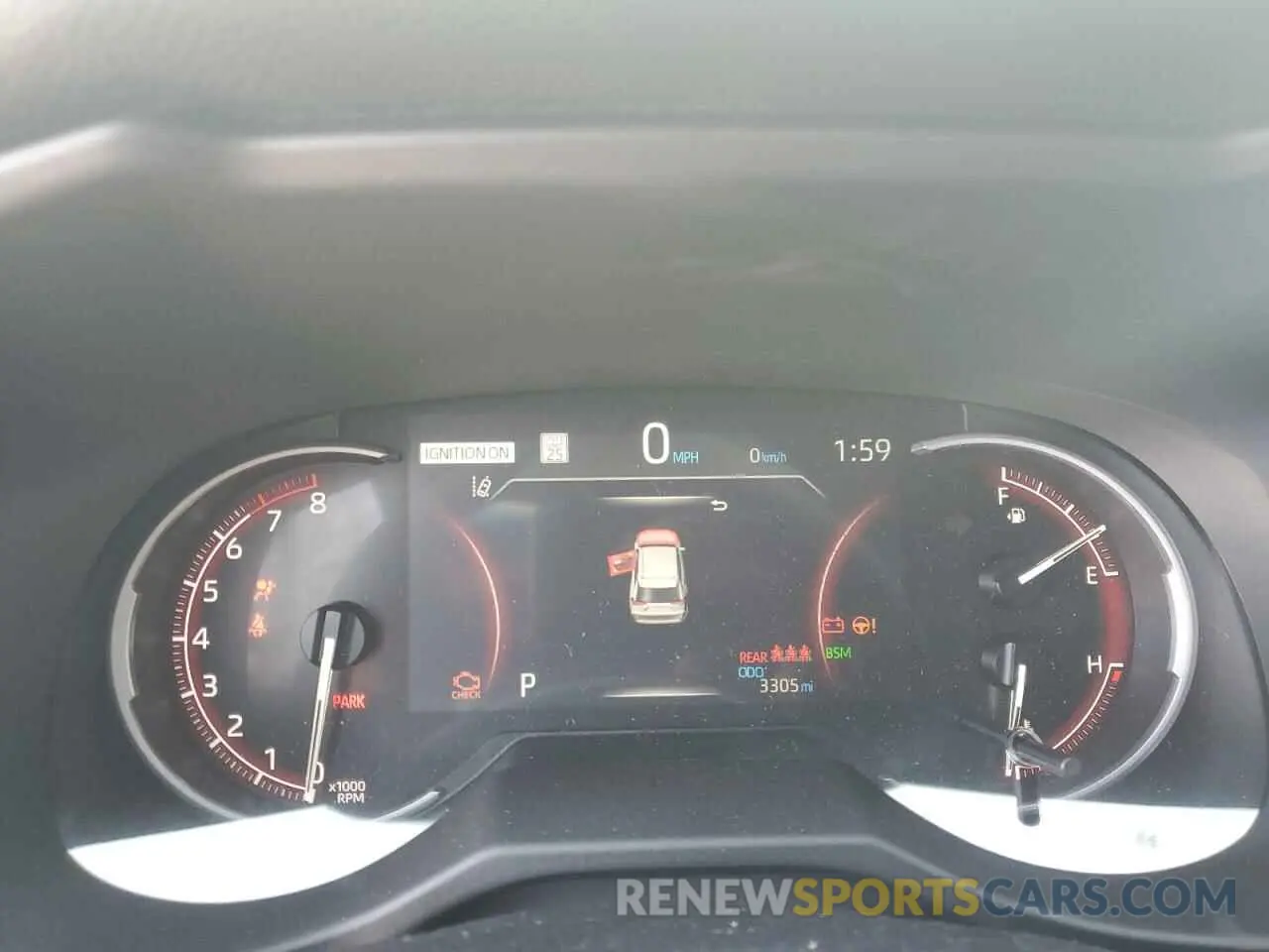 9 fotografías del automóvil dañado 2T3W1RFV8SC312307 TOYOTA RAV4 2025