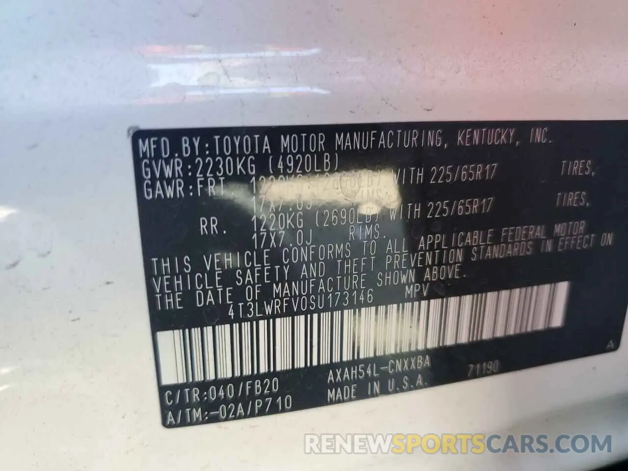 12 fotografías del automóvil dañado 4T3LWRFV0SU173146 TOYOTA RAV4 2025