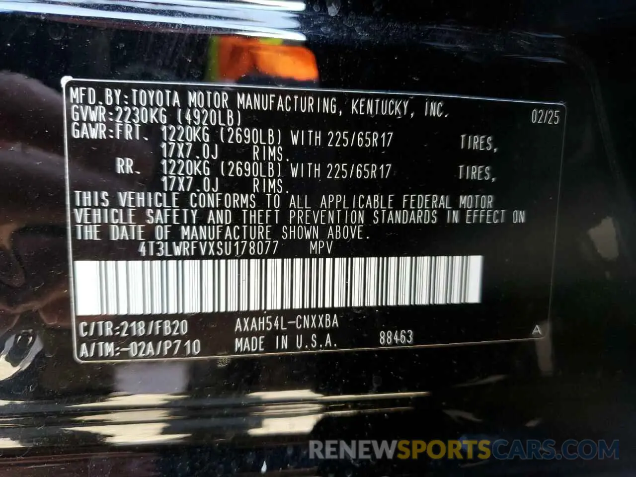 14 fotografías del automóvil dañado 4T3LWRFVXSU178077 TOYOTA RAV4 2025