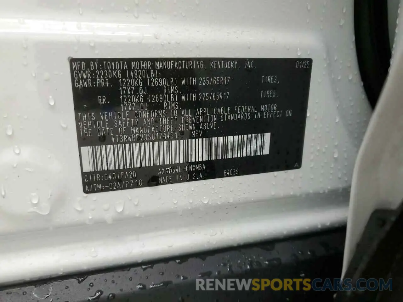 14 fotografías del automóvil dañado 4T3RWRFV3SU171451 TOYOTA RAV4 2025