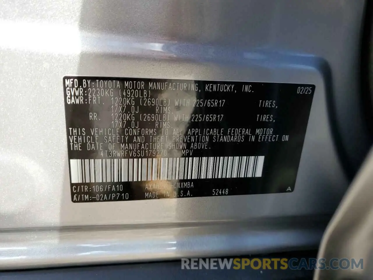 13 fotografías del automóvil dañado 4T3RWRFV6SU179270 TOYOTA RAV4 2025