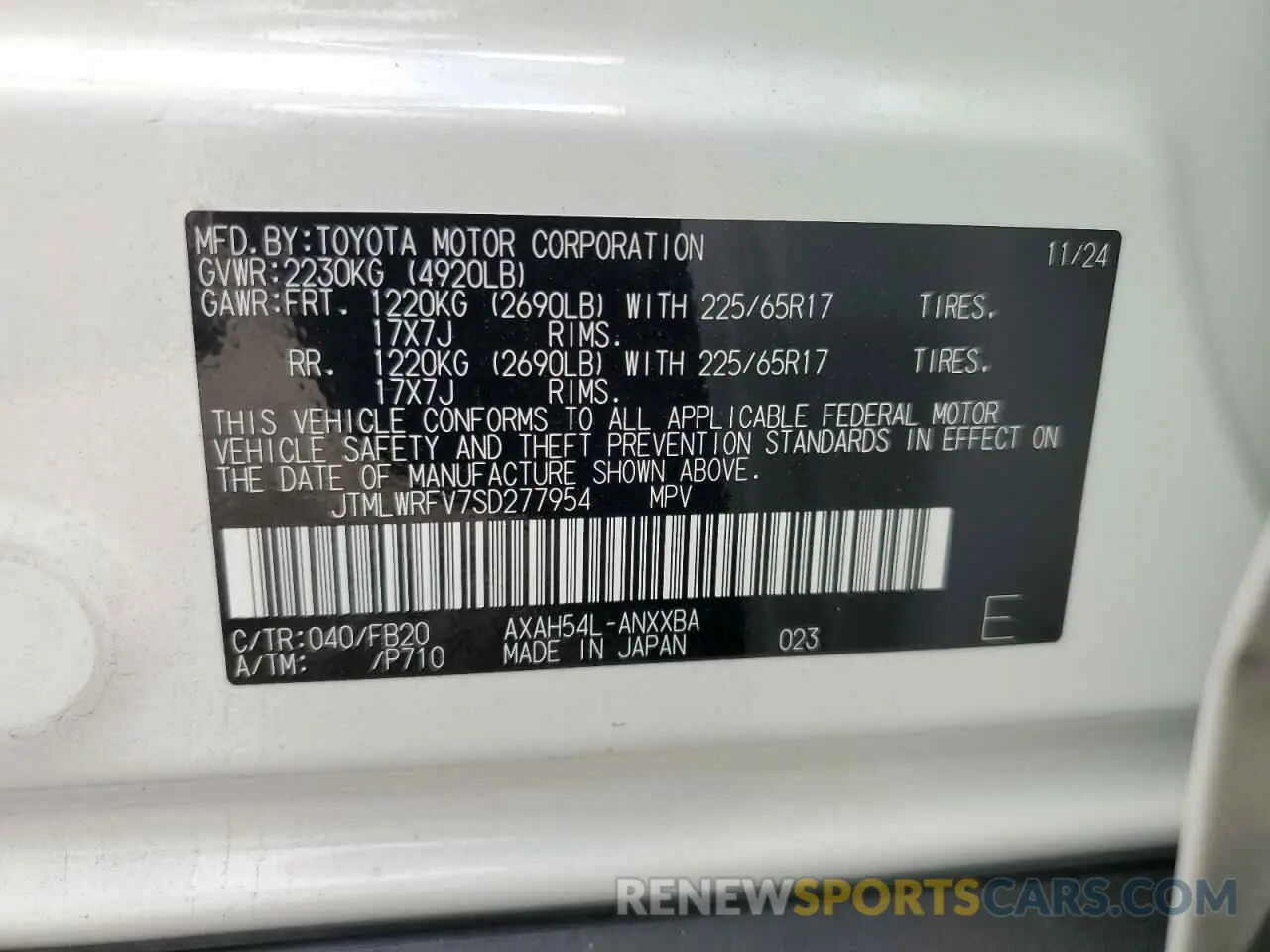 16 fotografías del automóvil dañado JTMLWRFV7SD277954 TOYOTA RAV4 2025
