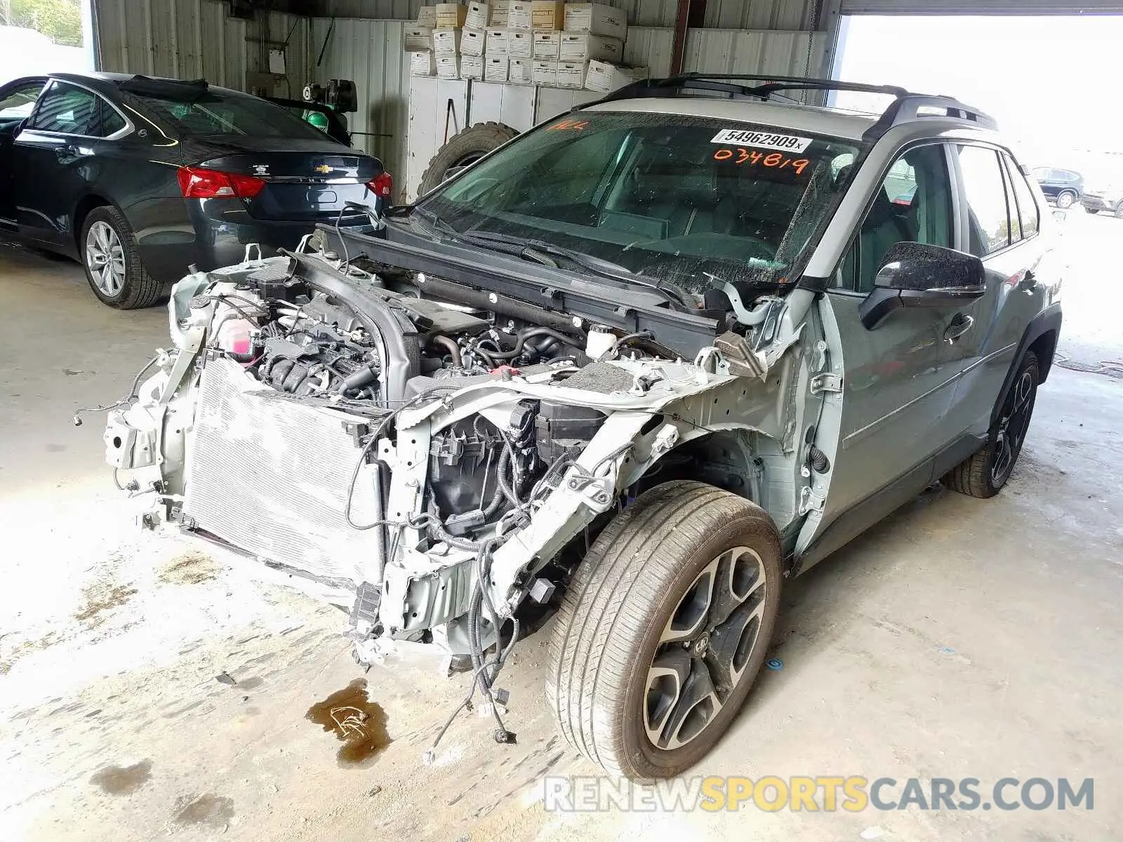 2 fotografías del automóvil dañado 2T3J1RFV2KW034819 TOYOTA RAV4 ADVEN 2019