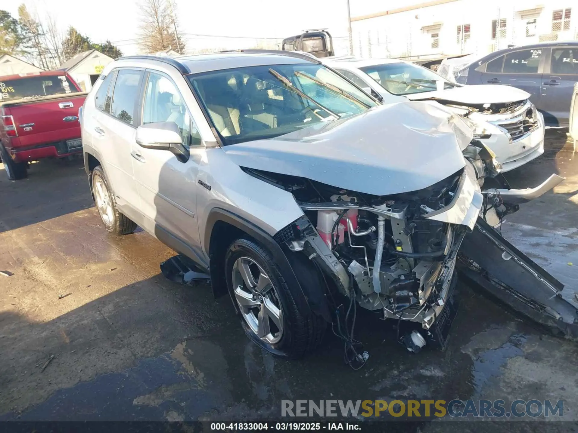 1 fotografías del automóvil dañado 2T3DWRFV1KW022420 TOYOTA RAV4 HYBRID 2019