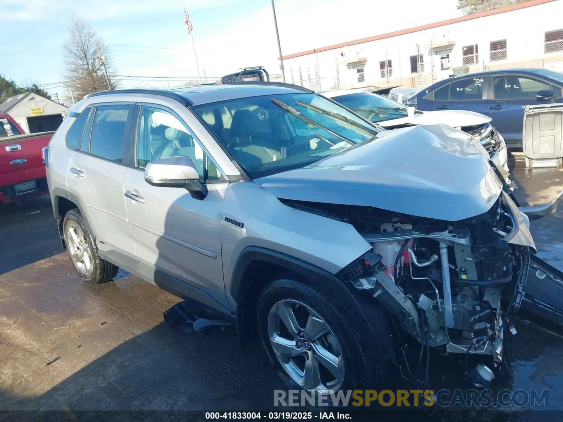13 fotografías del automóvil dañado 2T3DWRFV1KW022420 TOYOTA RAV4 HYBRID 2019