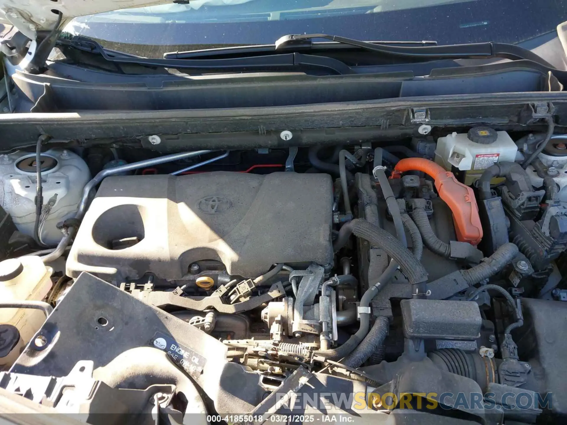 10 fotografías del automóvil dañado 2T3DWRFV2KW024113 TOYOTA RAV4 HYBRID 2019