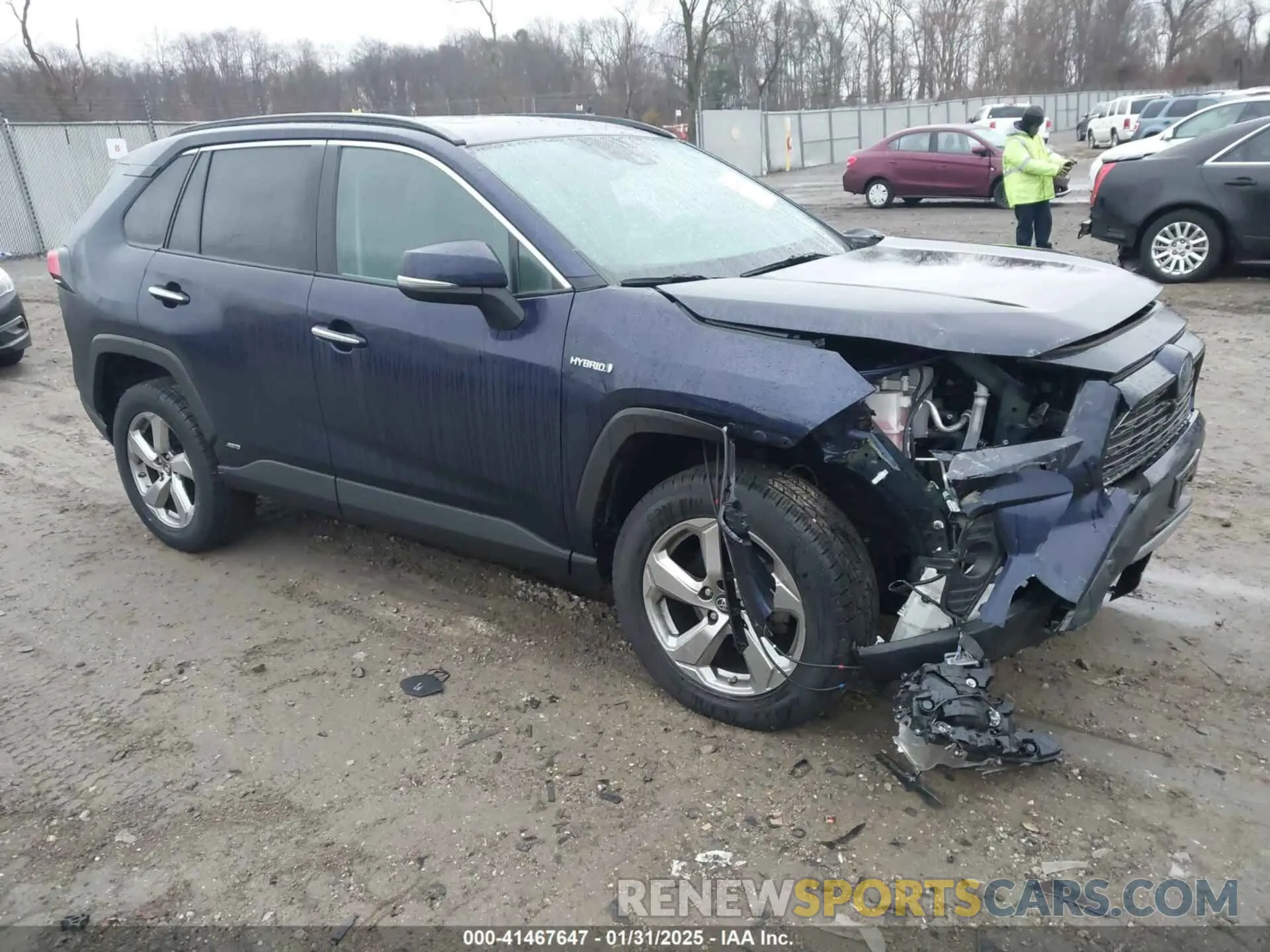 1 fotografías del automóvil dañado 2T3DWRFV2KW041297 TOYOTA RAV4 HYBRID 2019