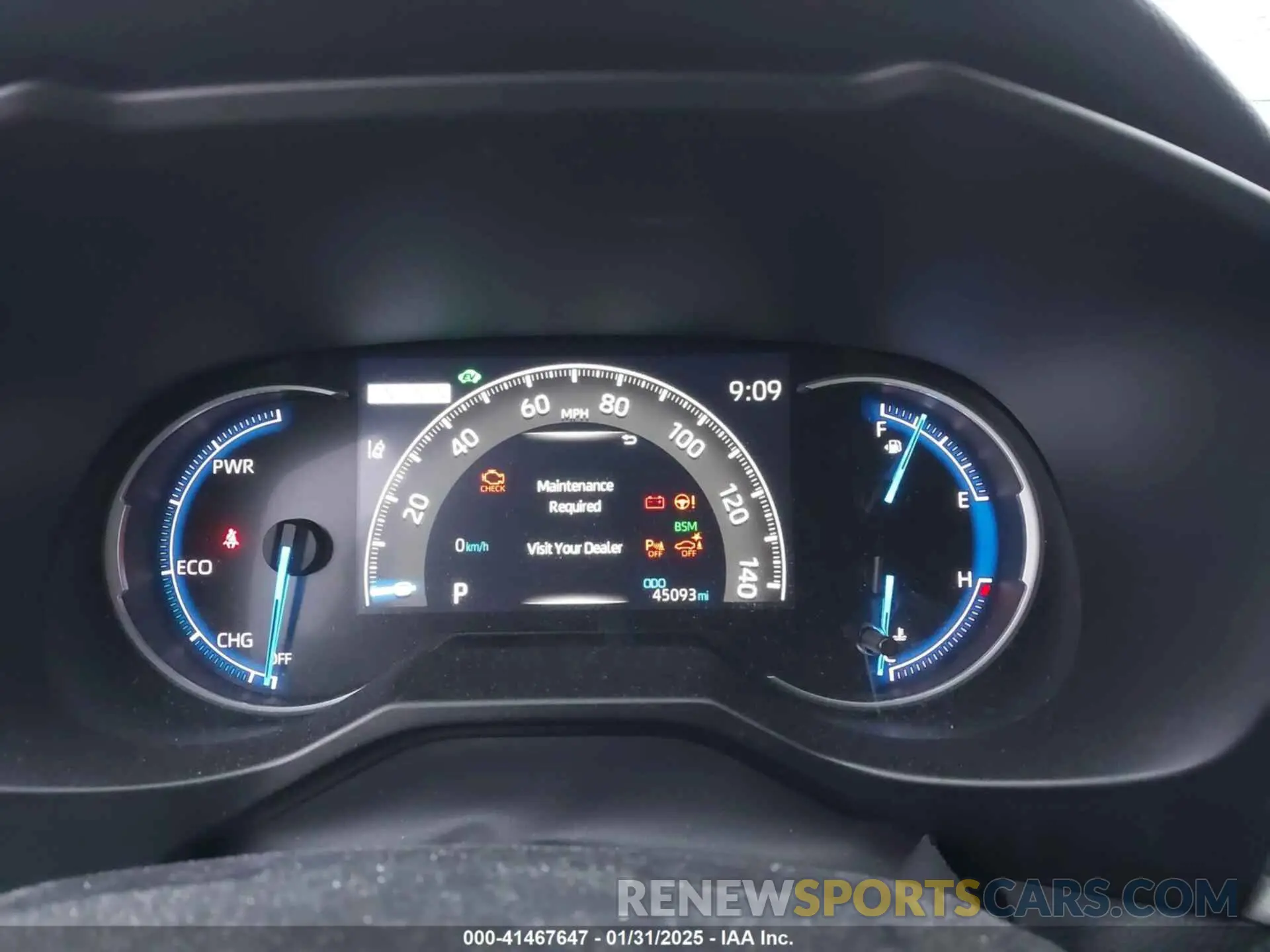 7 fotografías del automóvil dañado 2T3DWRFV2KW041297 TOYOTA RAV4 HYBRID 2019