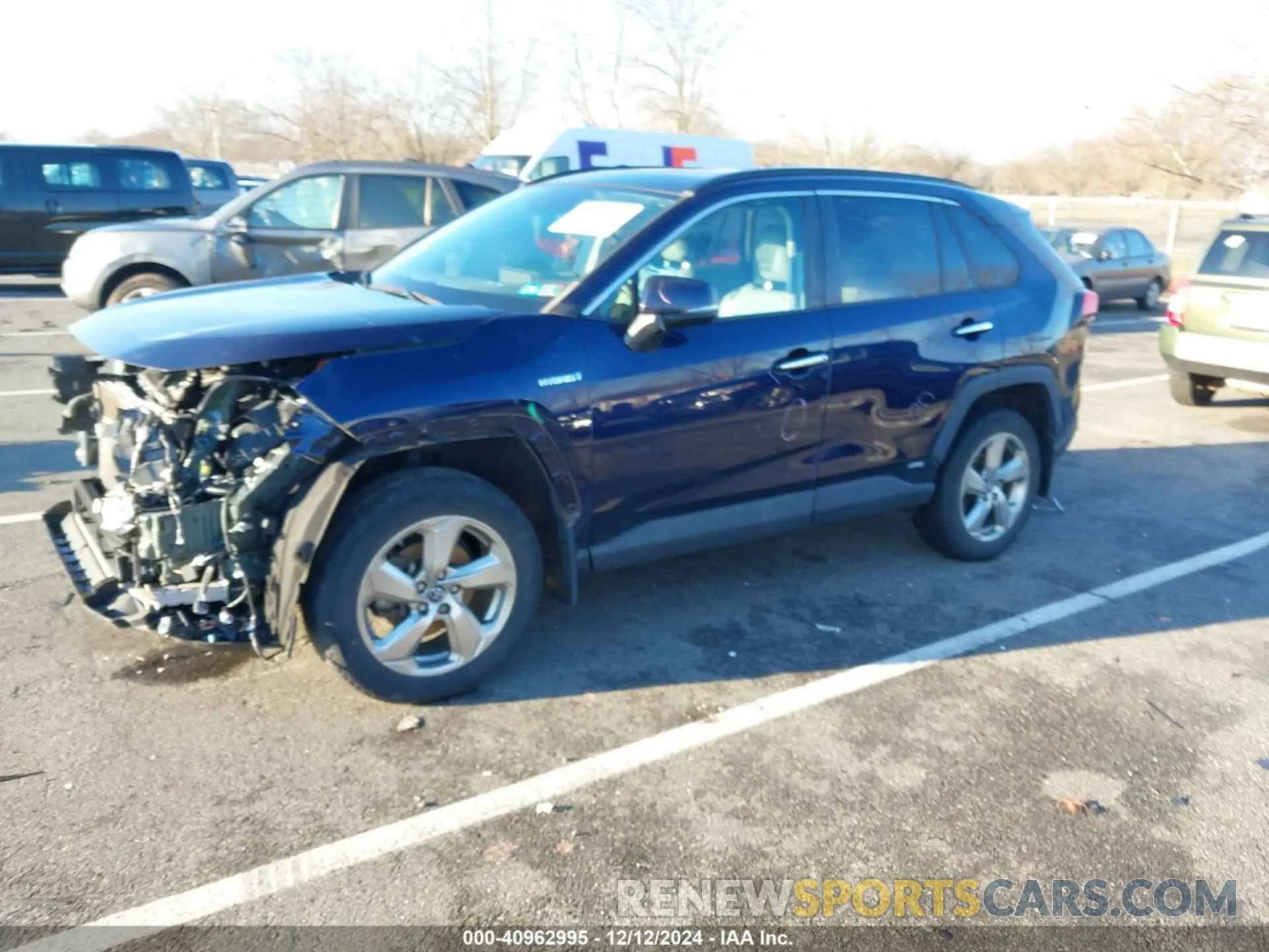 2 fotografías del automóvil dañado 2T3DWRFV2KW042692 TOYOTA RAV4 HYBRID 2019