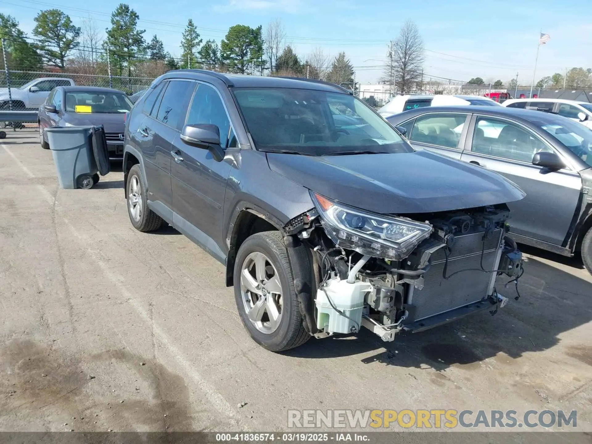 1 fotografías del automóvil dañado 2T3DWRFV3KW042748 TOYOTA RAV4 HYBRID 2019