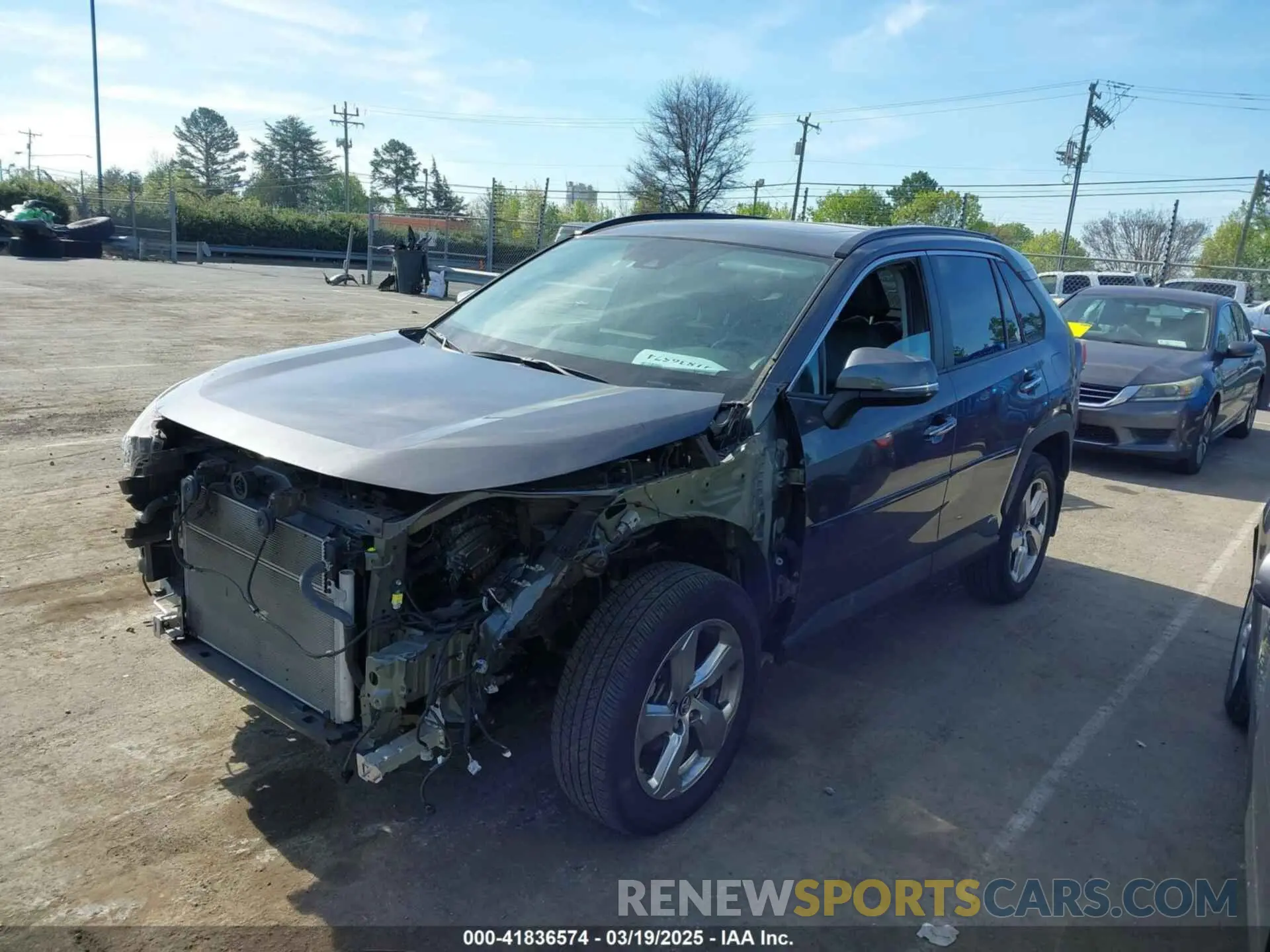 2 fotografías del automóvil dañado 2T3DWRFV3KW042748 TOYOTA RAV4 HYBRID 2019