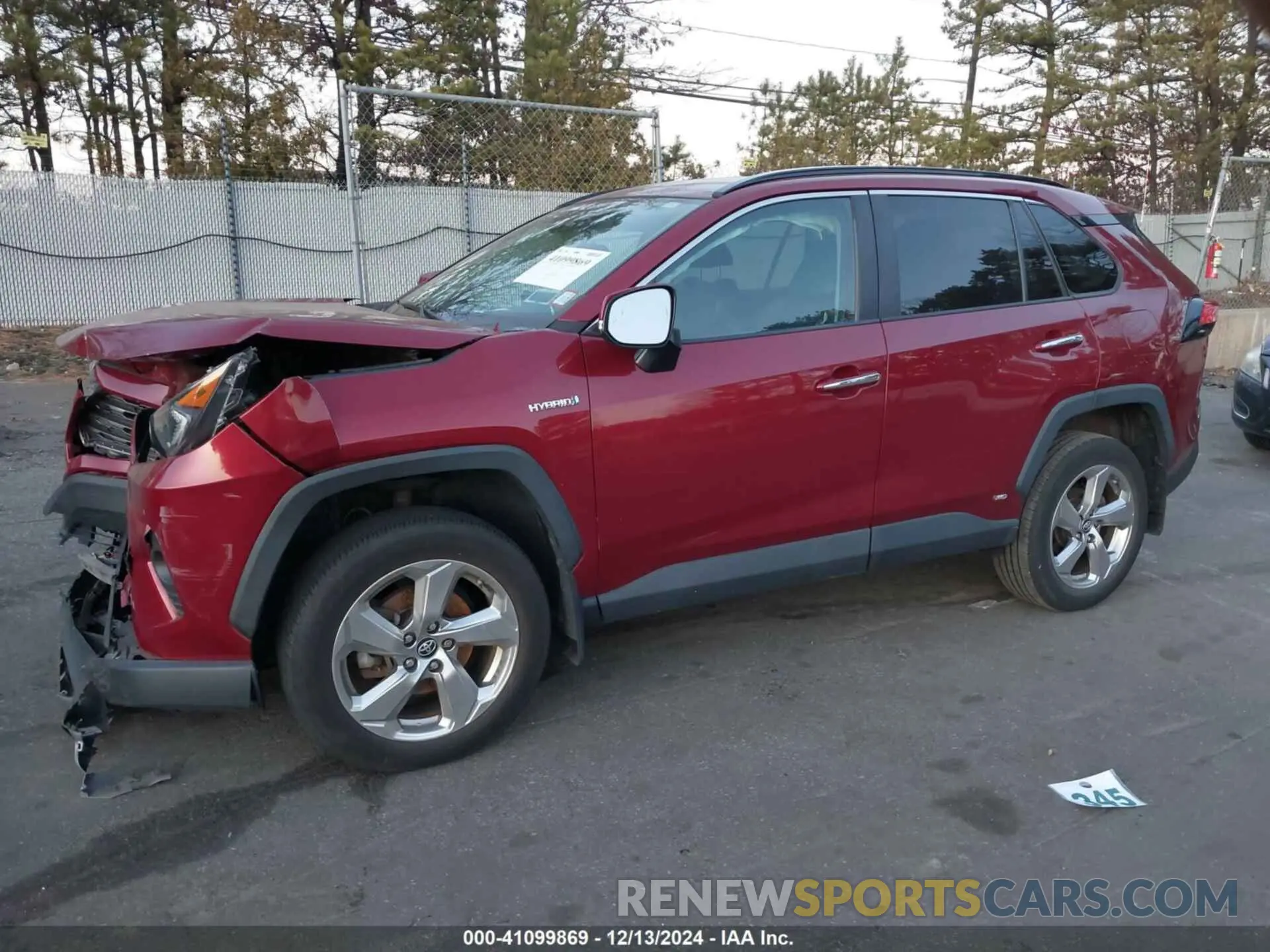 2 fotografías del automóvil dañado 2T3DWRFV5KW021965 TOYOTA RAV4 HYBRID 2019