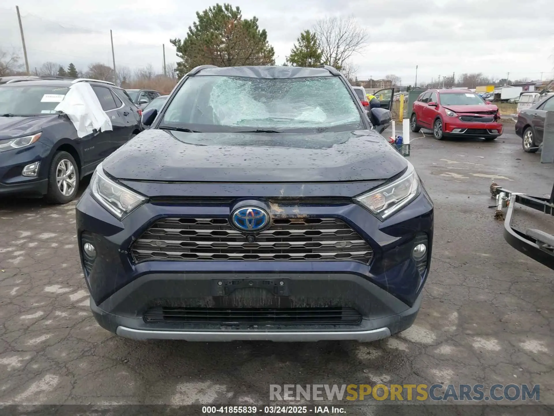 13 fotografías del automóvil dañado 2T3DWRFV7KW029016 TOYOTA RAV4 HYBRID 2019