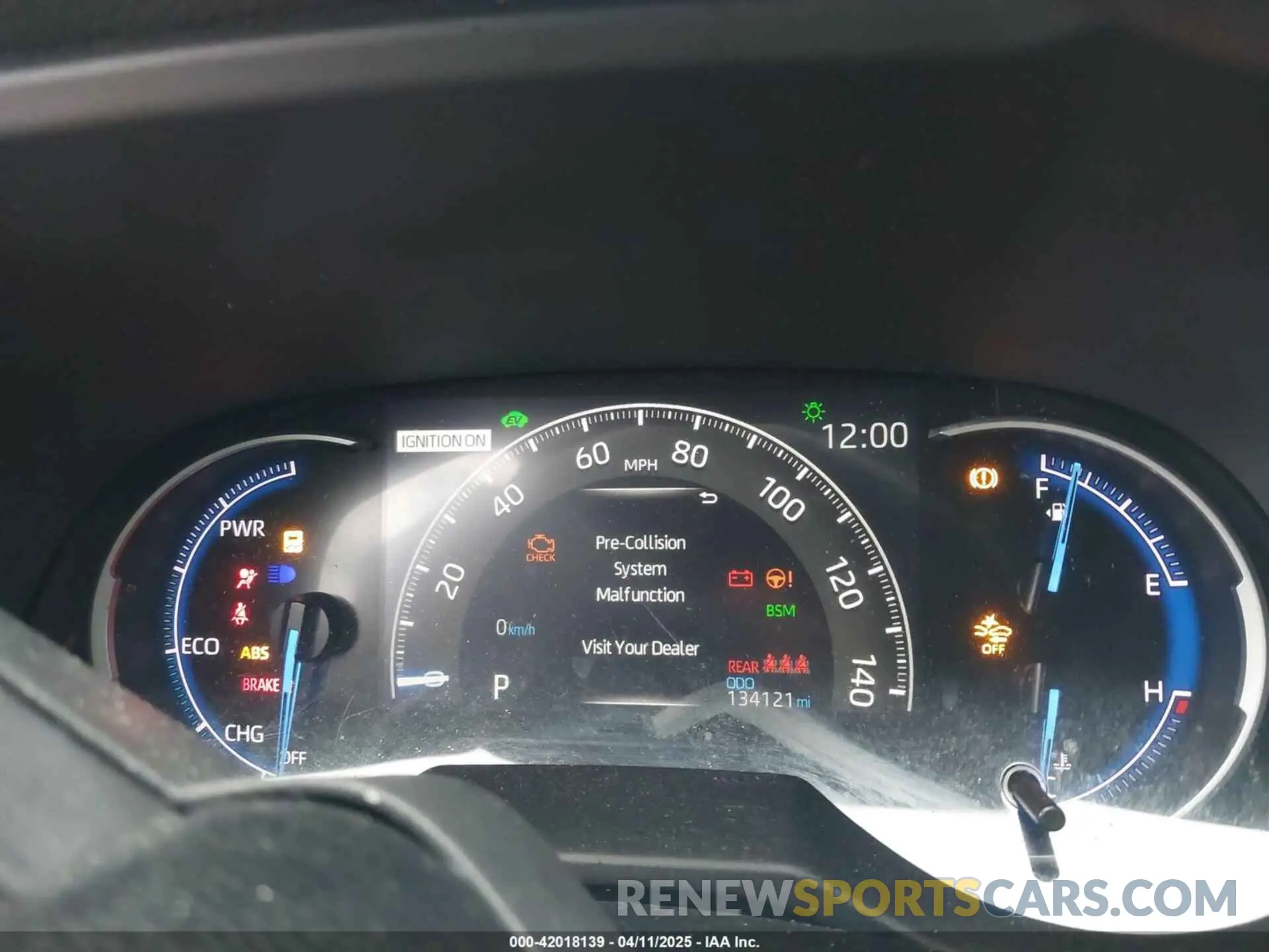 7 fotografías del automóvil dañado 2T3EWRFV7KW033054 TOYOTA RAV4 HYBRID 2019