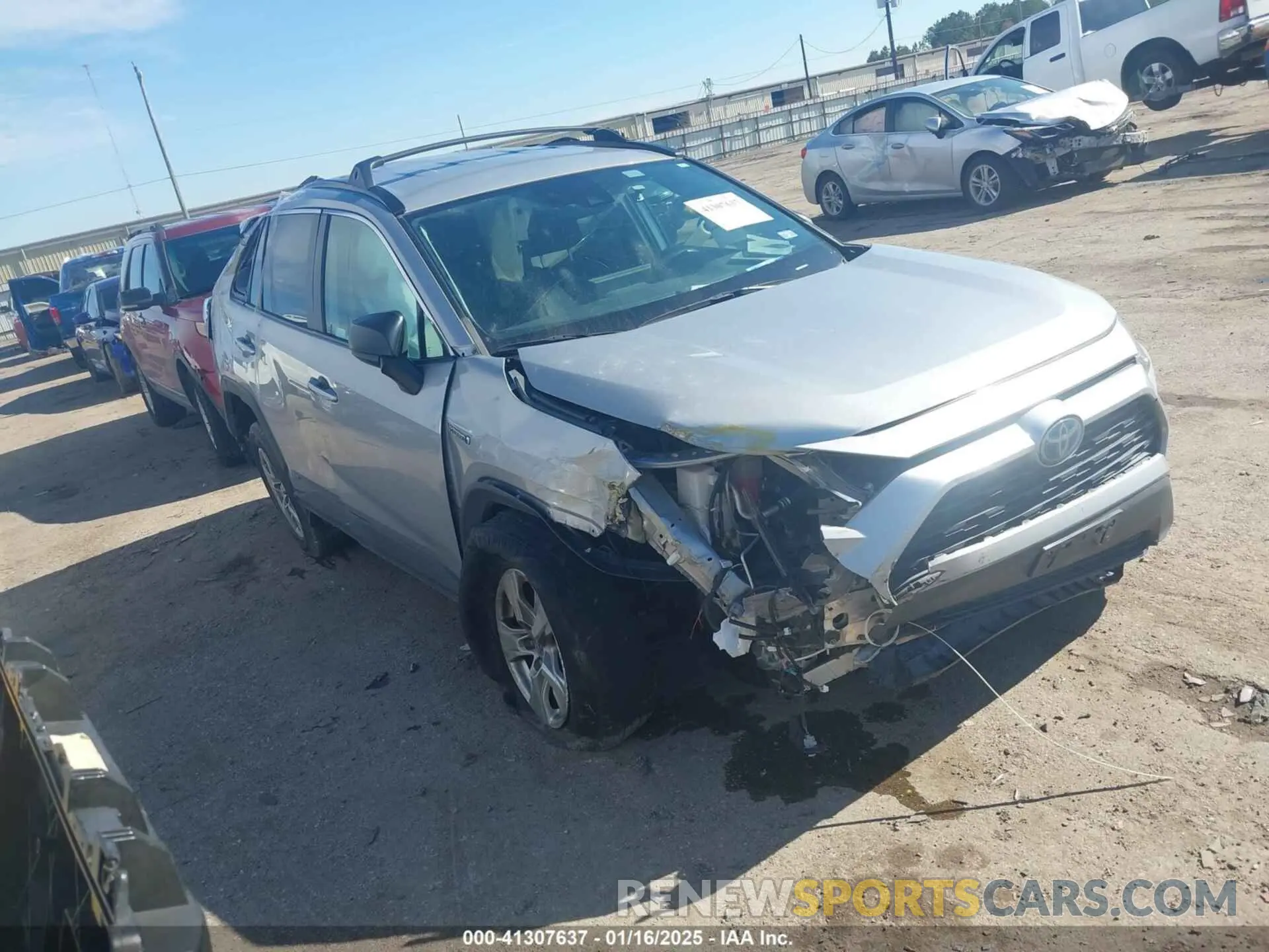 1 fotografías del automóvil dañado 2T3LWRFV2KW029517 TOYOTA RAV4 HYBRID 2019