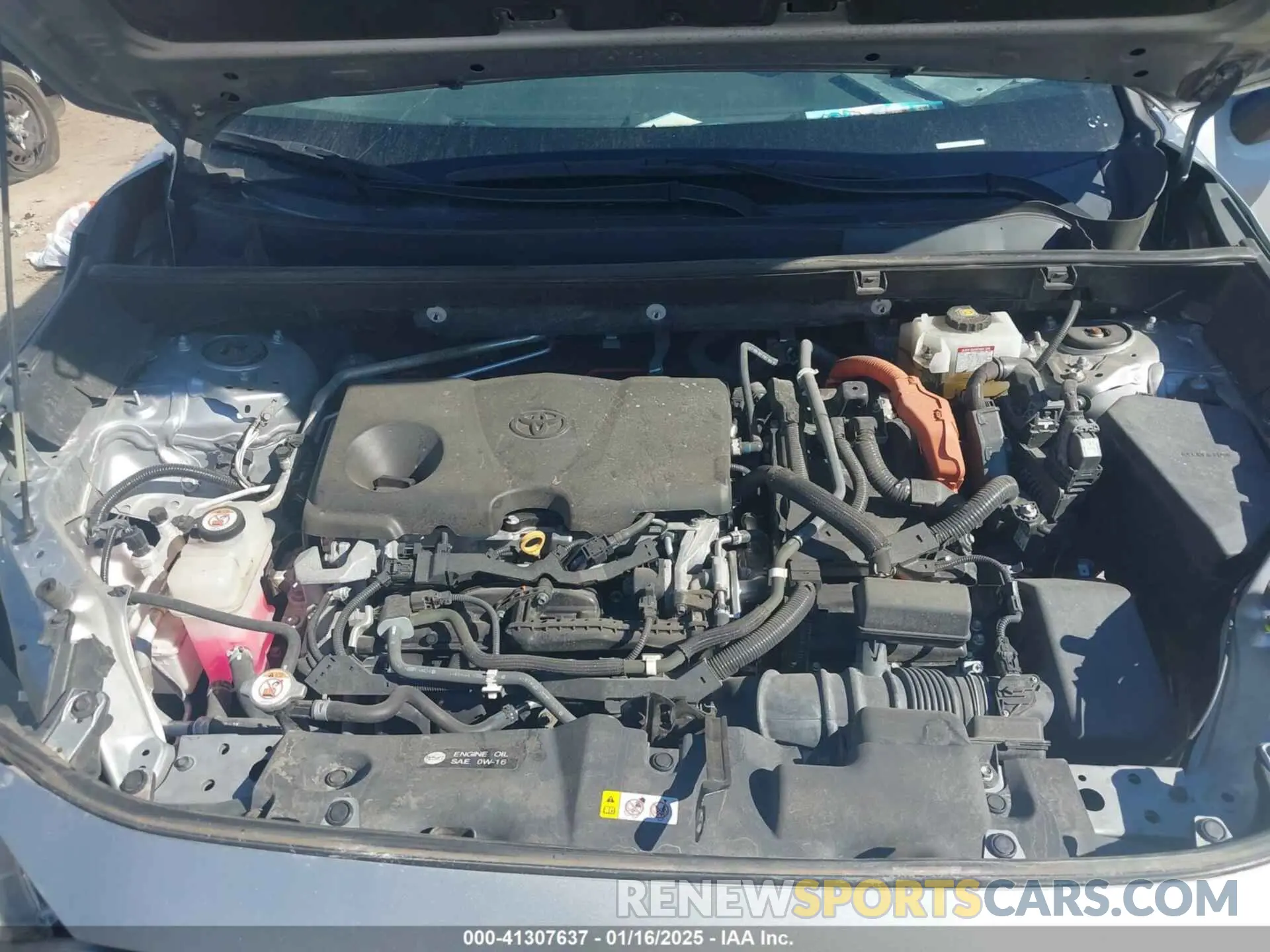 10 fotografías del automóvil dañado 2T3LWRFV2KW029517 TOYOTA RAV4 HYBRID 2019