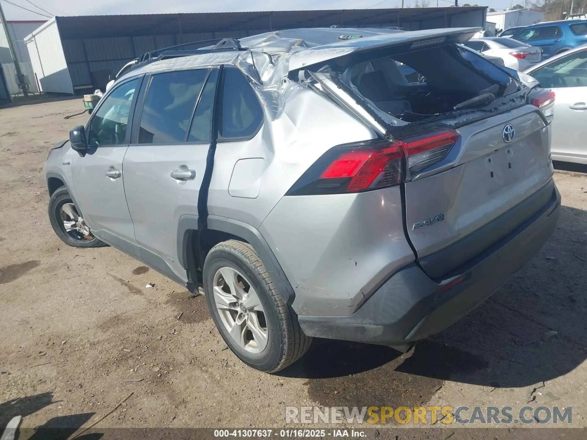 3 fotografías del automóvil dañado 2T3LWRFV2KW029517 TOYOTA RAV4 HYBRID 2019