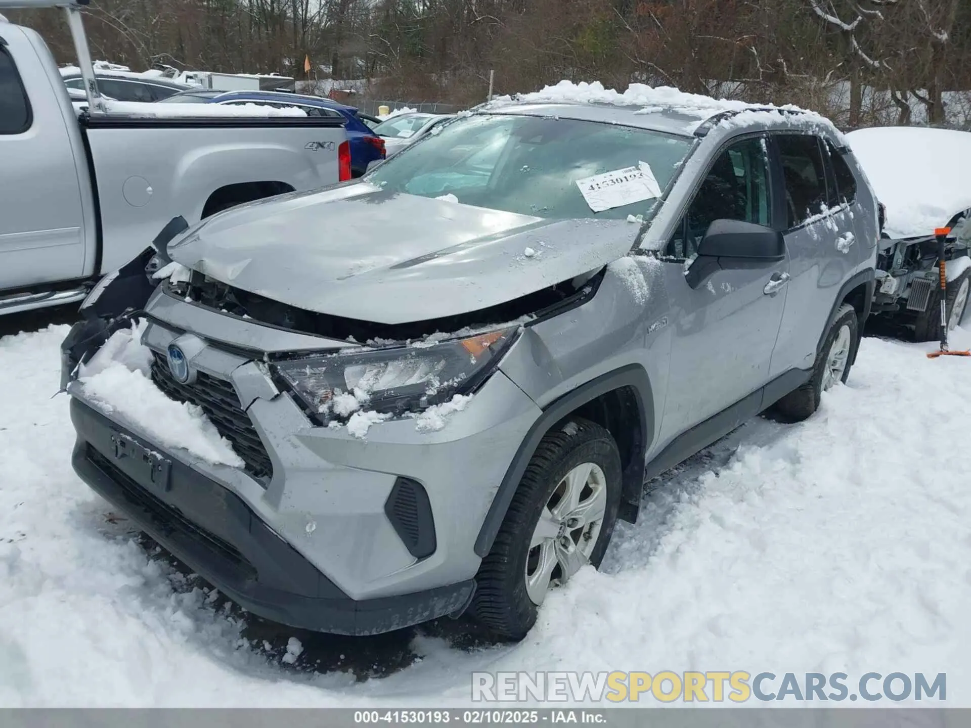 2 fotografías del automóvil dañado 2T3LWRFV7KW017573 TOYOTA RAV4 HYBRID 2019