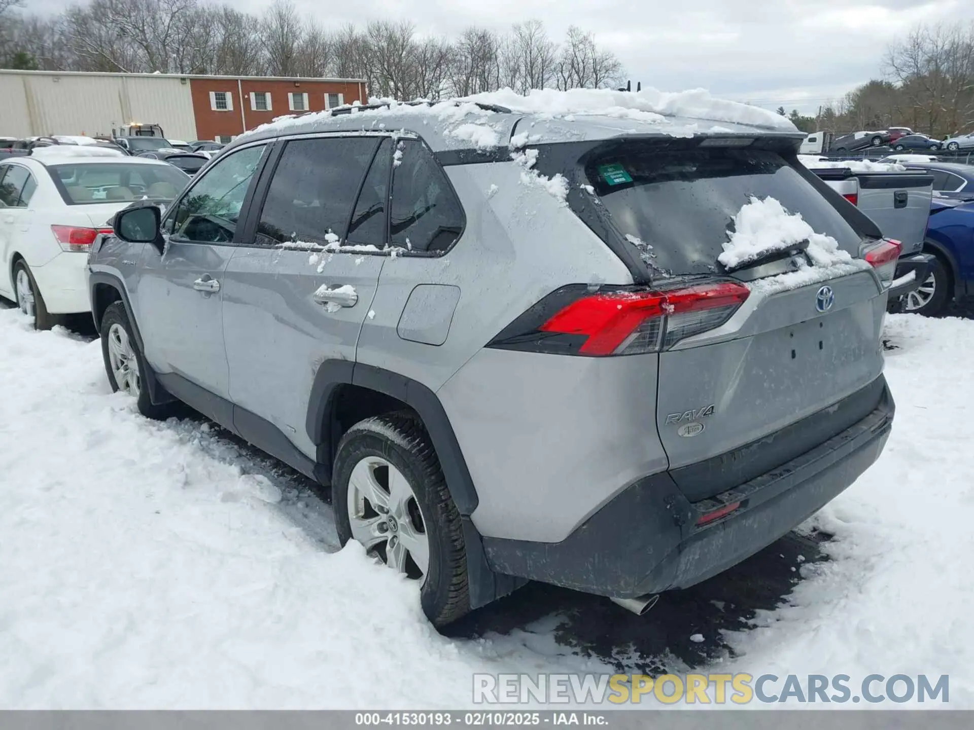 3 fotografías del automóvil dañado 2T3LWRFV7KW017573 TOYOTA RAV4 HYBRID 2019