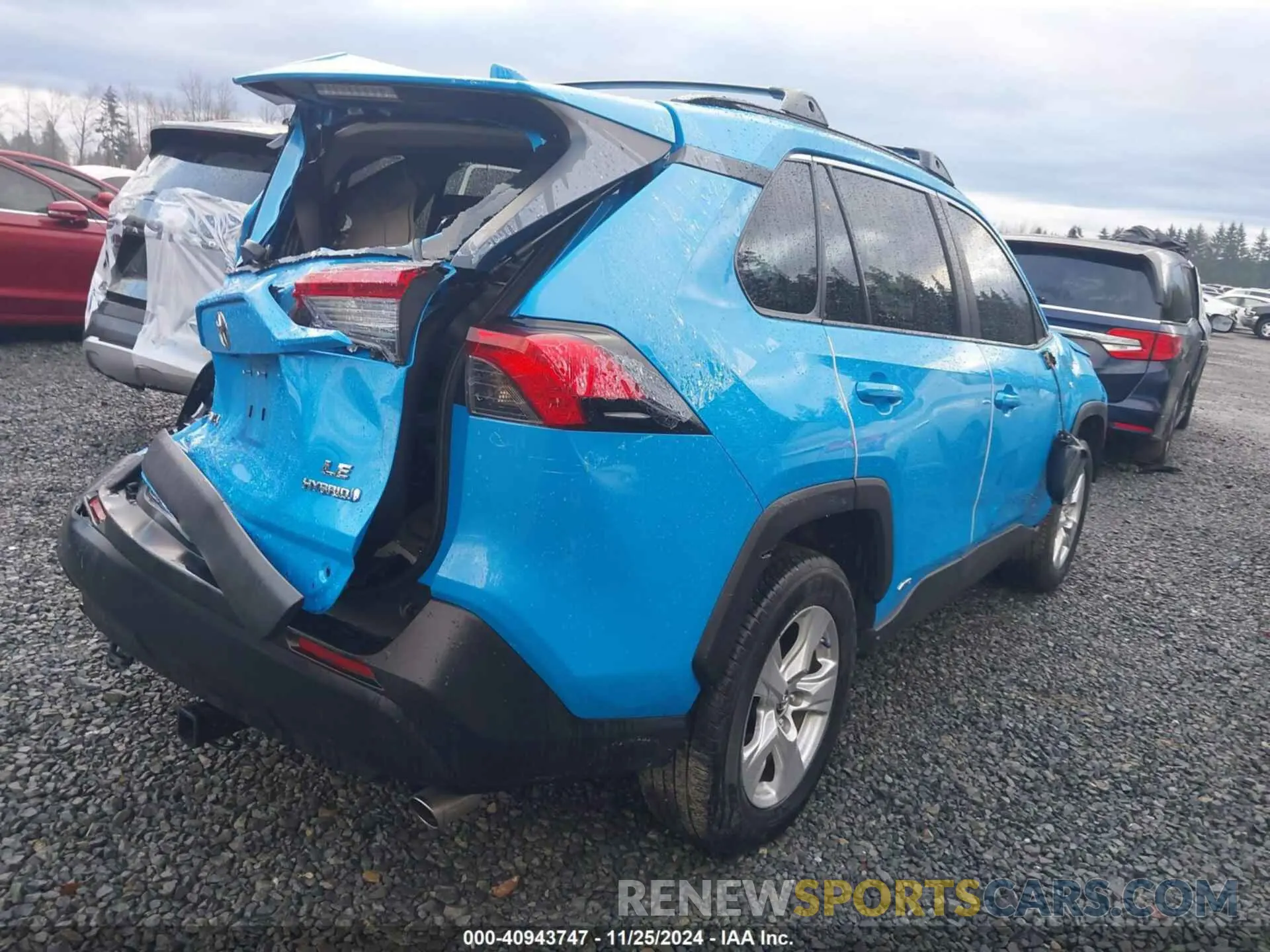 4 fotografías del automóvil dañado 2T3MWRFV4KW036683 TOYOTA RAV4 HYBRID 2019