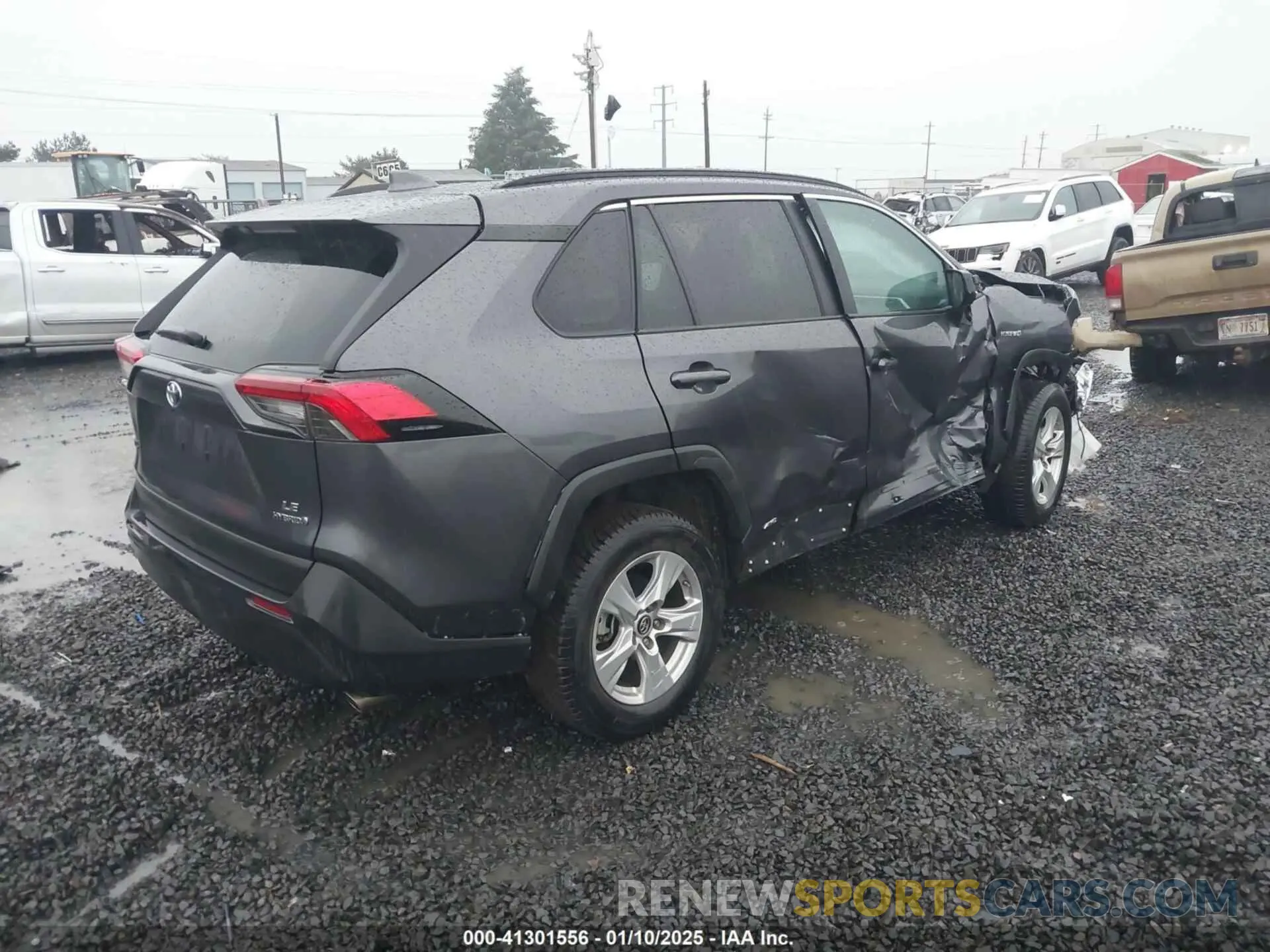 4 fotografías del automóvil dañado 2T3MWRFV6KW035678 TOYOTA RAV4 HYBRID 2019