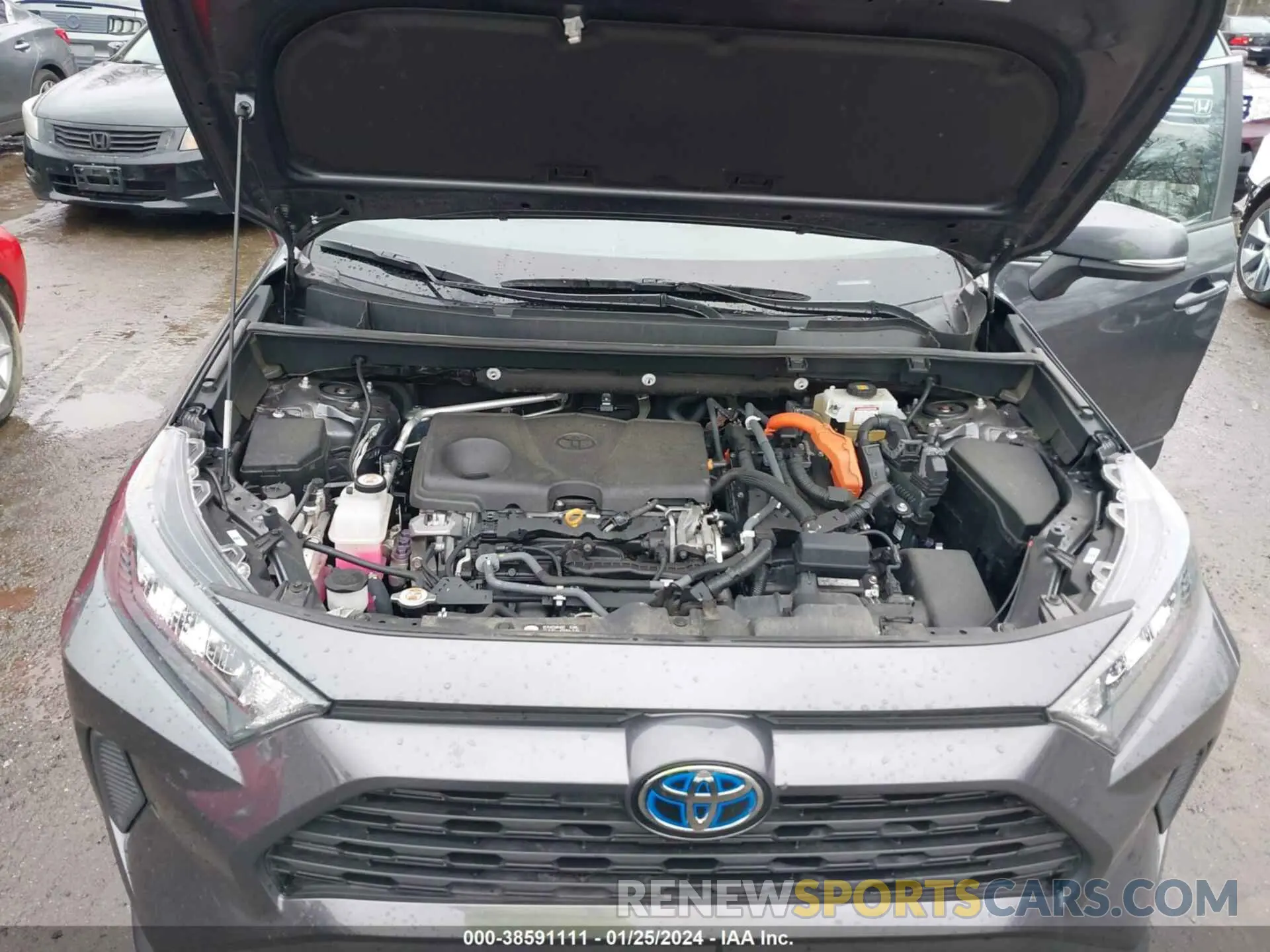 10 fotografías del automóvil dañado 2T3MWRFV9KW036842 TOYOTA RAV4 HYBRID 2019