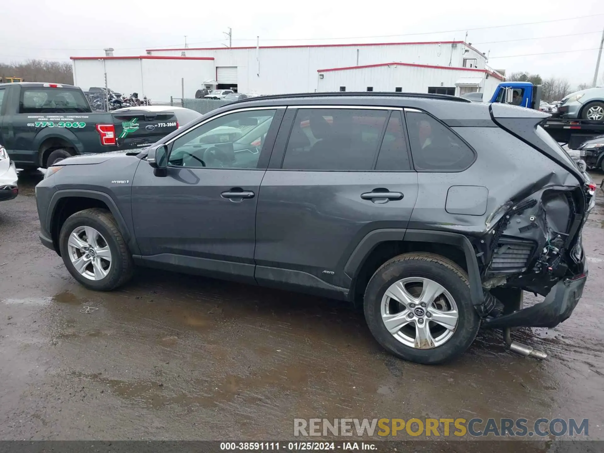 14 fotografías del automóvil dañado 2T3MWRFV9KW036842 TOYOTA RAV4 HYBRID 2019