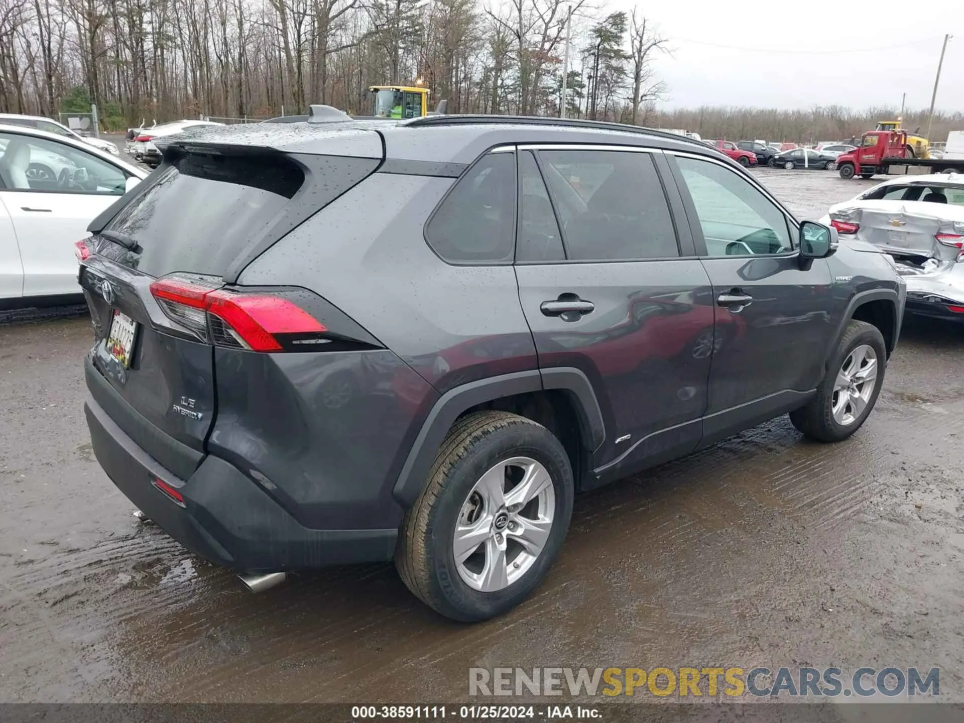 4 fotografías del automóvil dañado 2T3MWRFV9KW036842 TOYOTA RAV4 HYBRID 2019