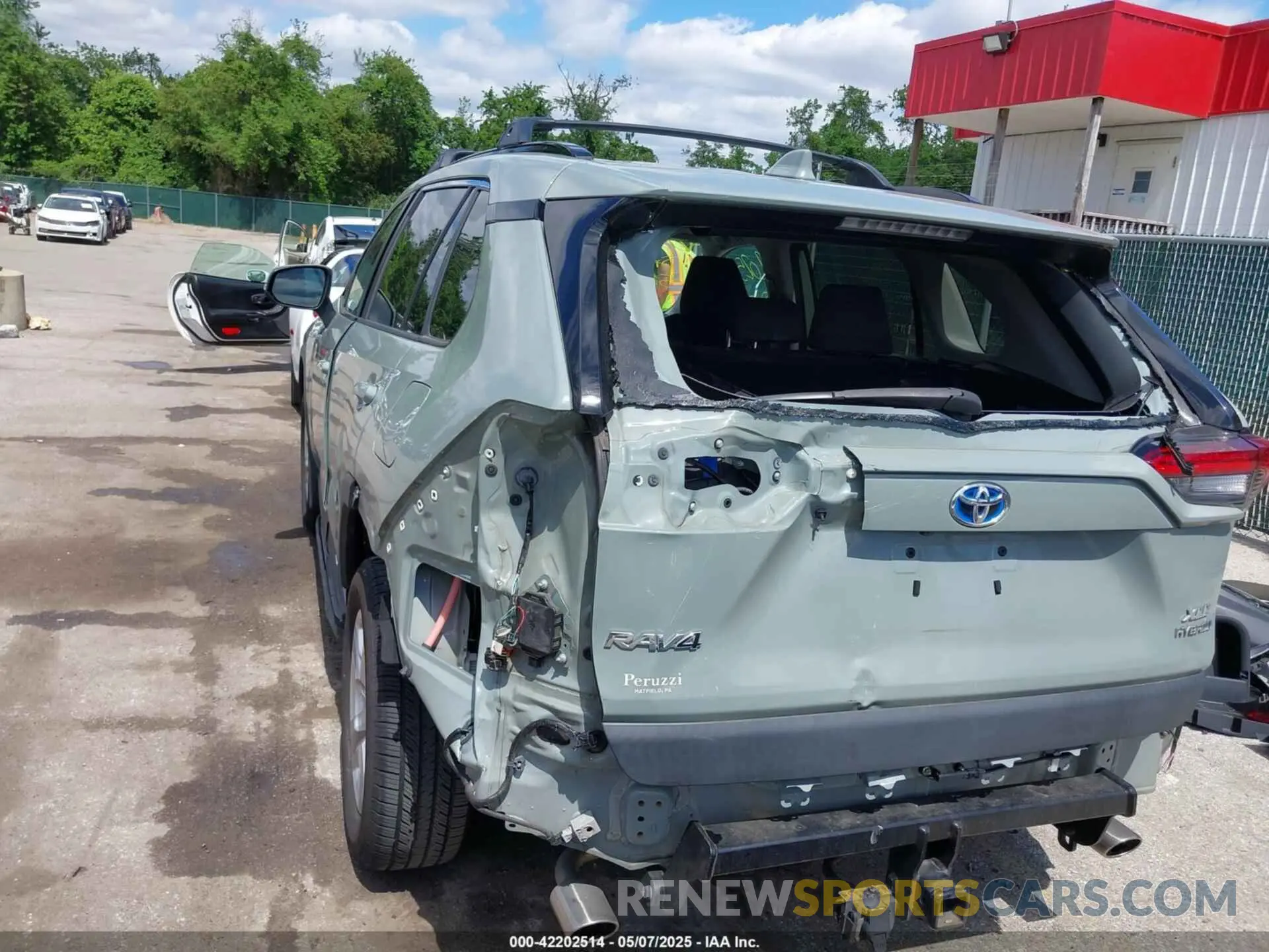 6 fotografías del automóvil dañado 2T3RWRFV1KW030037 TOYOTA RAV4 HYBRID 2019