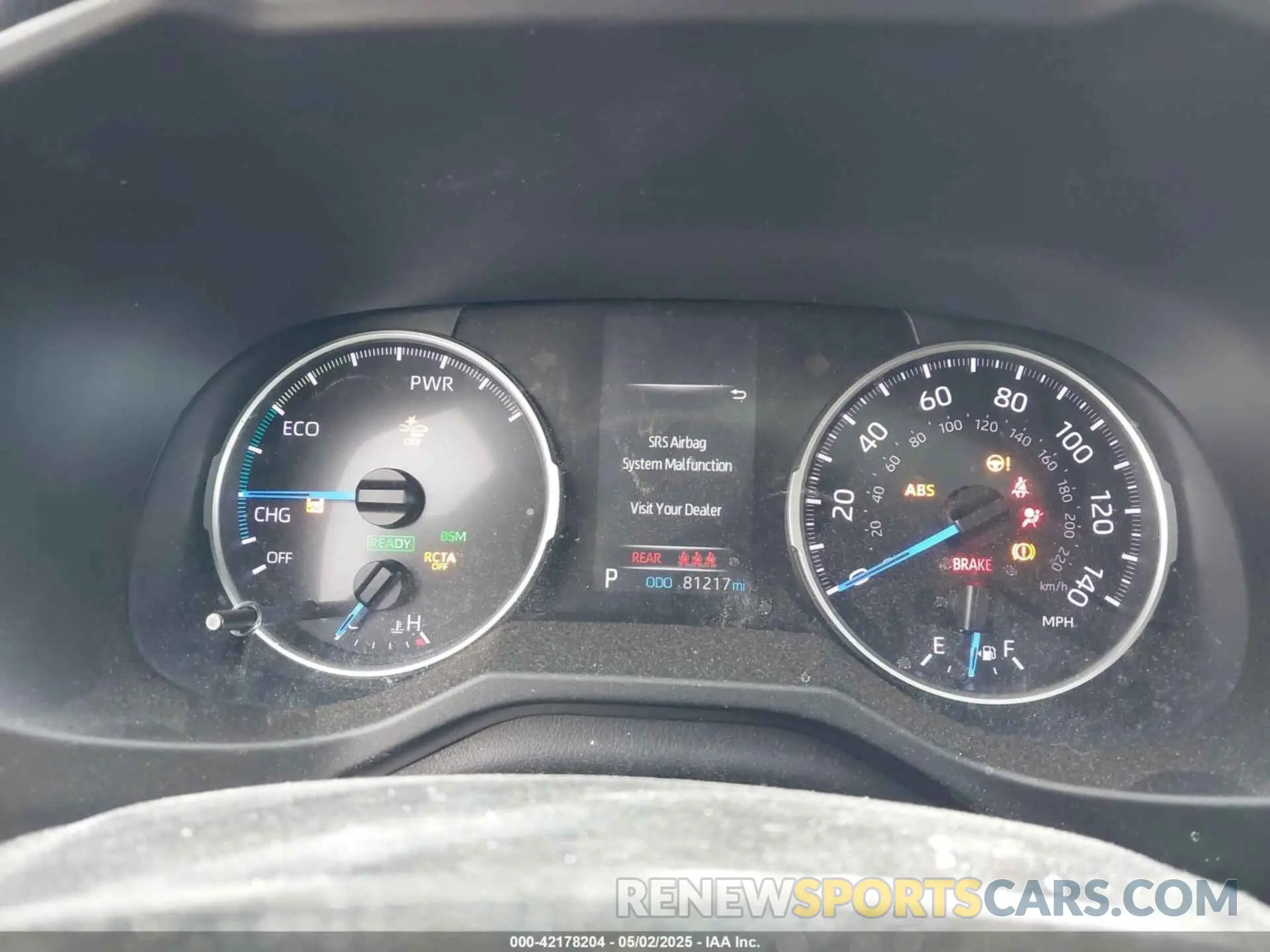 7 fotografías del automóvil dañado 2T3RWRFV3KW010551 TOYOTA RAV4 HYBRID 2019