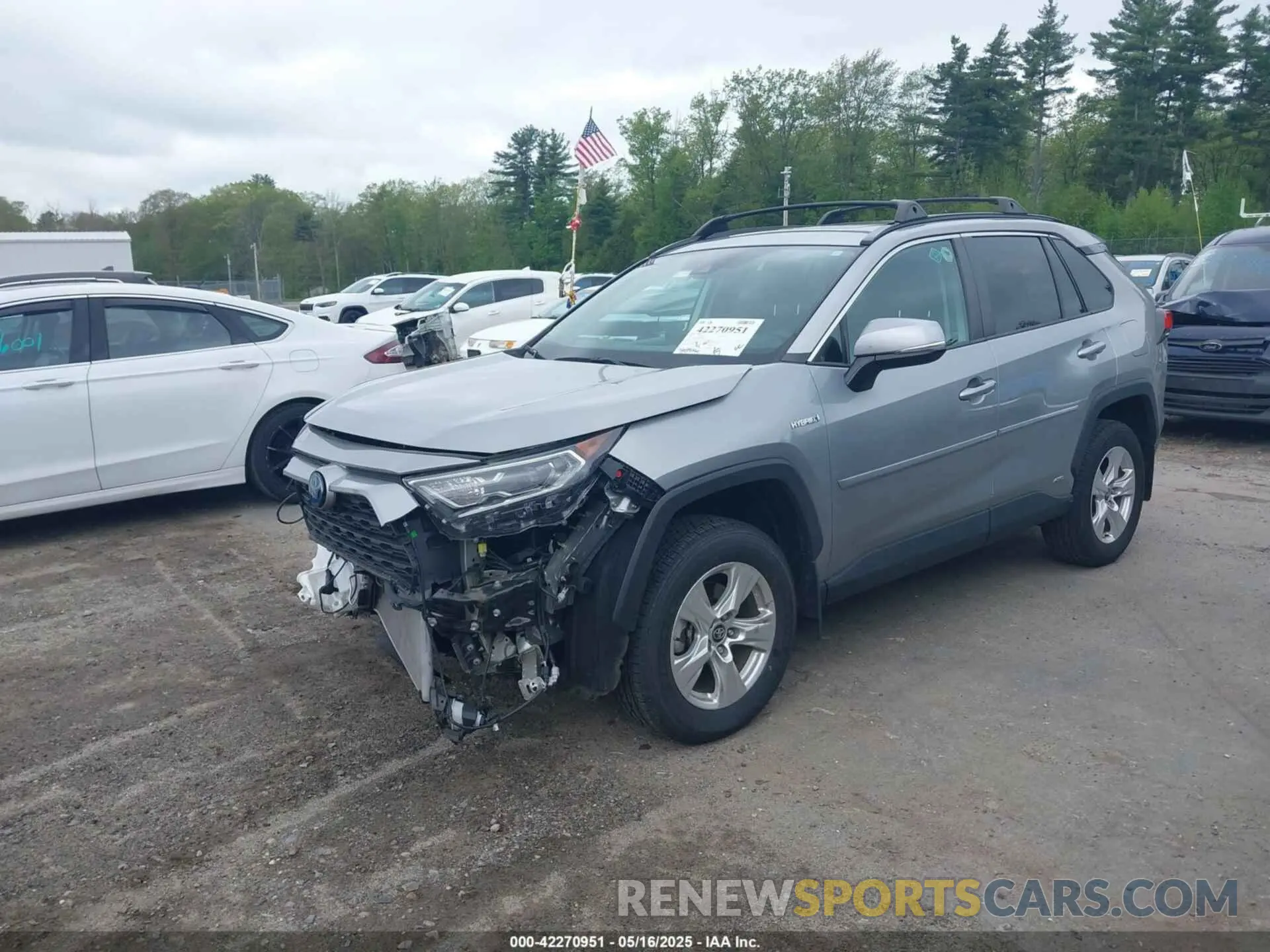 2 fotografías del automóvil dañado 2T3RWRFV5KW004833 TOYOTA RAV4 HYBRID 2019