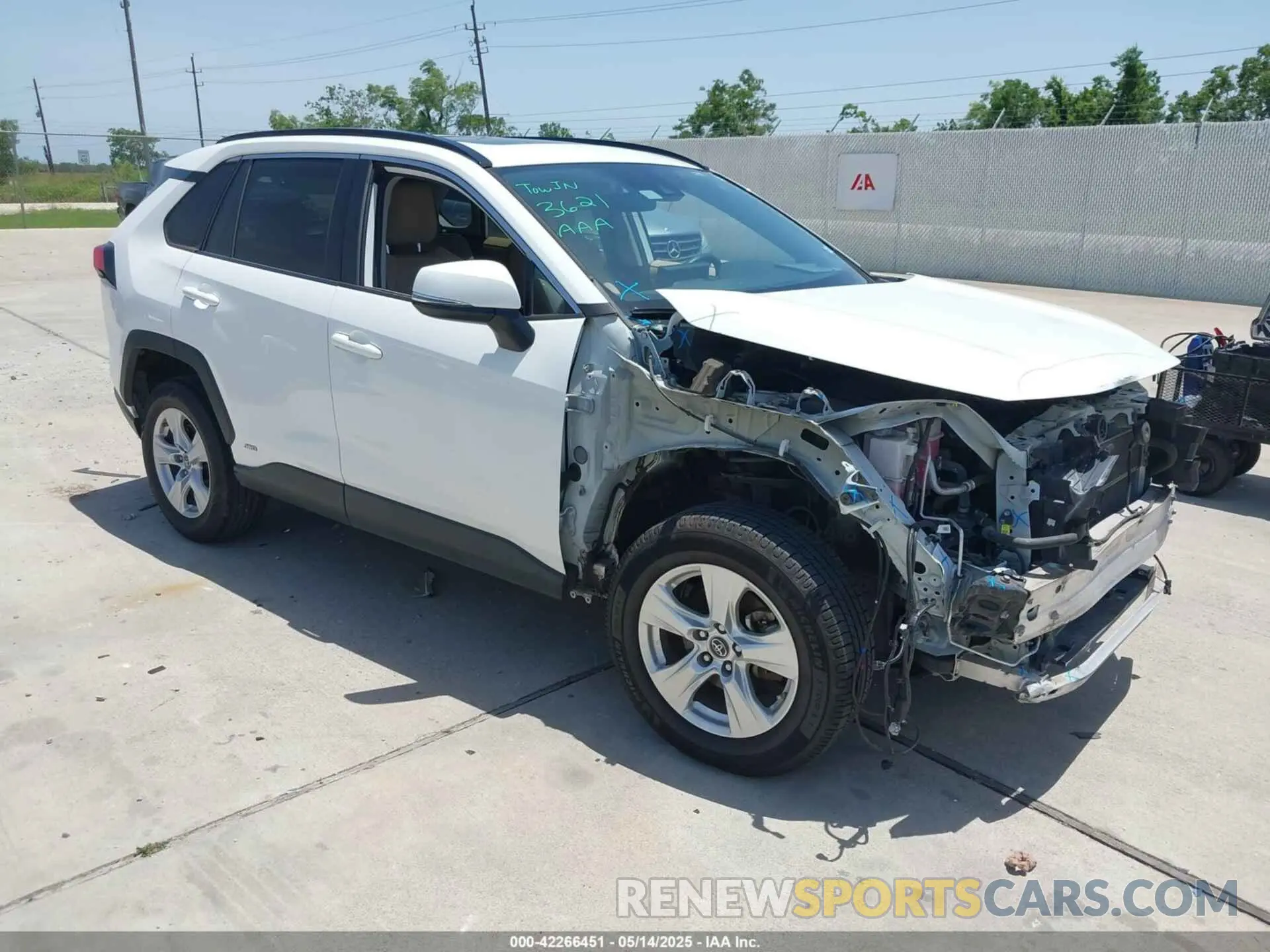 1 fotografías del automóvil dañado 2T3RWRFV7KW042080 TOYOTA RAV4 HYBRID 2019