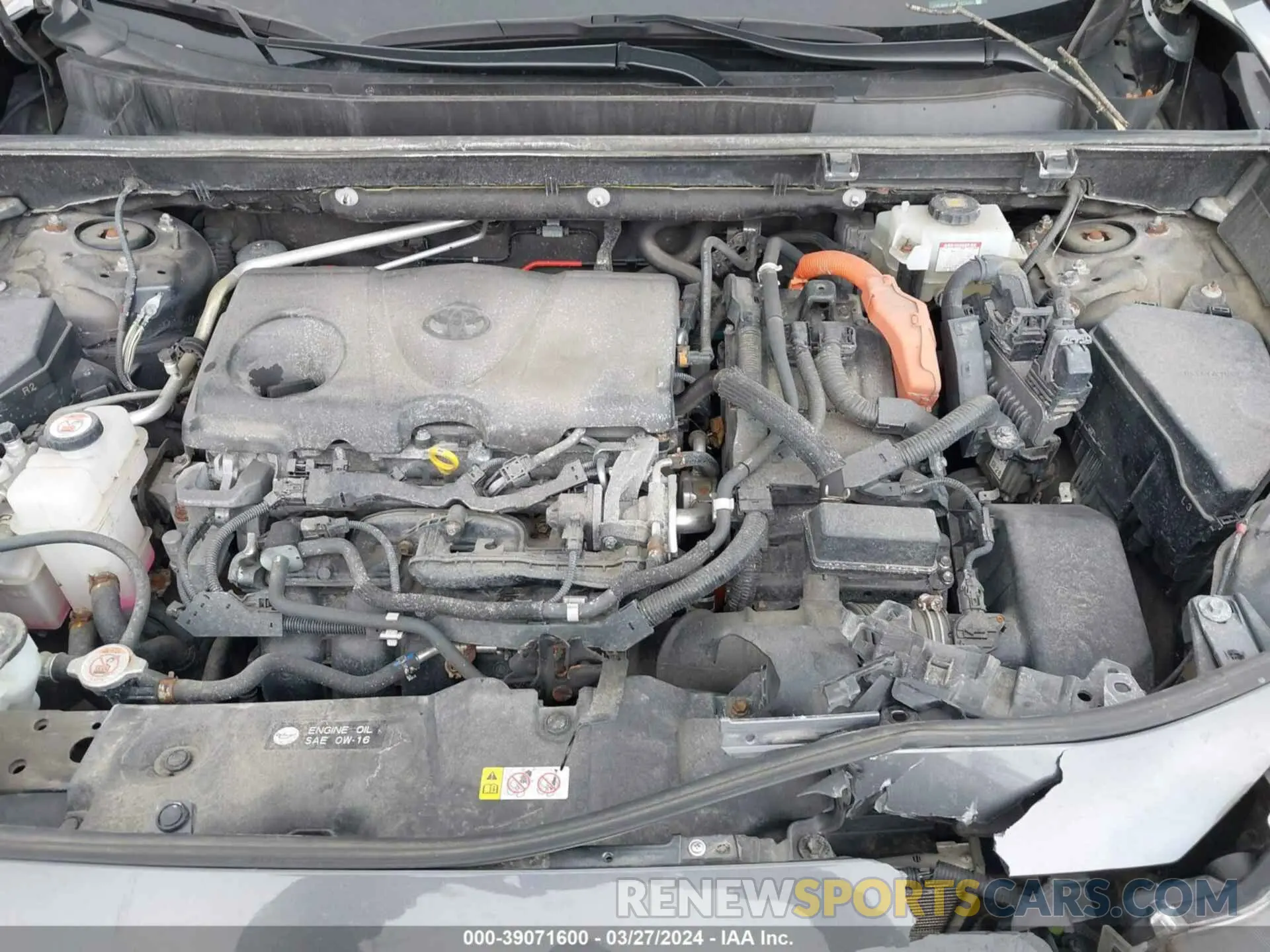 10 fotografías del automóvil dañado JTMDWRFV5KD027651 TOYOTA RAV4 HYBRID 2019
