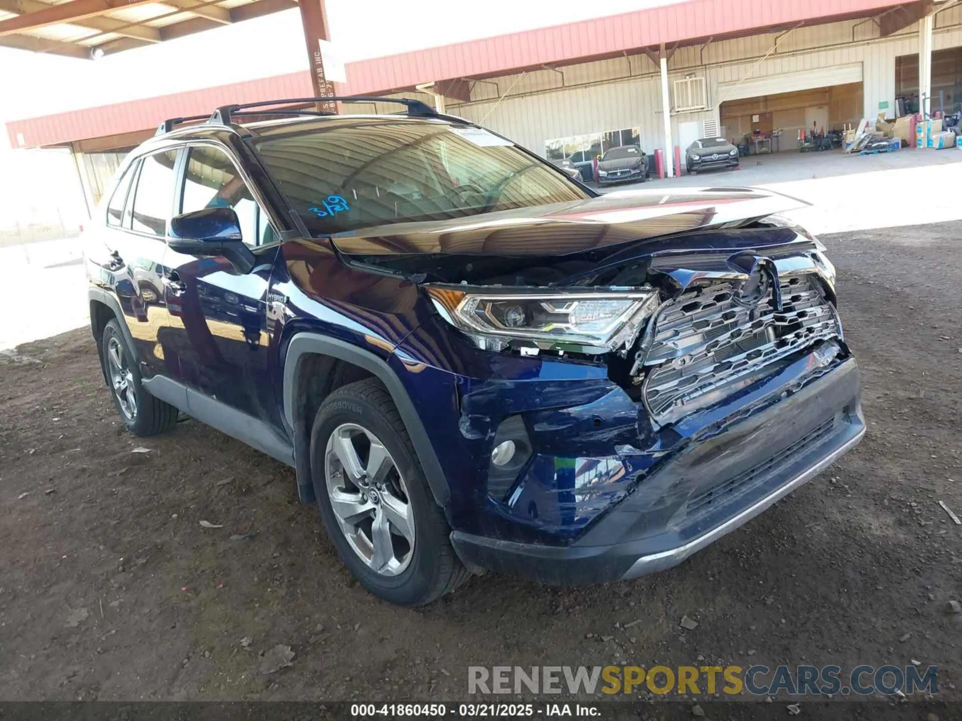 1 fotografías del automóvil dañado JTMDWRFV8KD511099 TOYOTA RAV4 HYBRID 2019