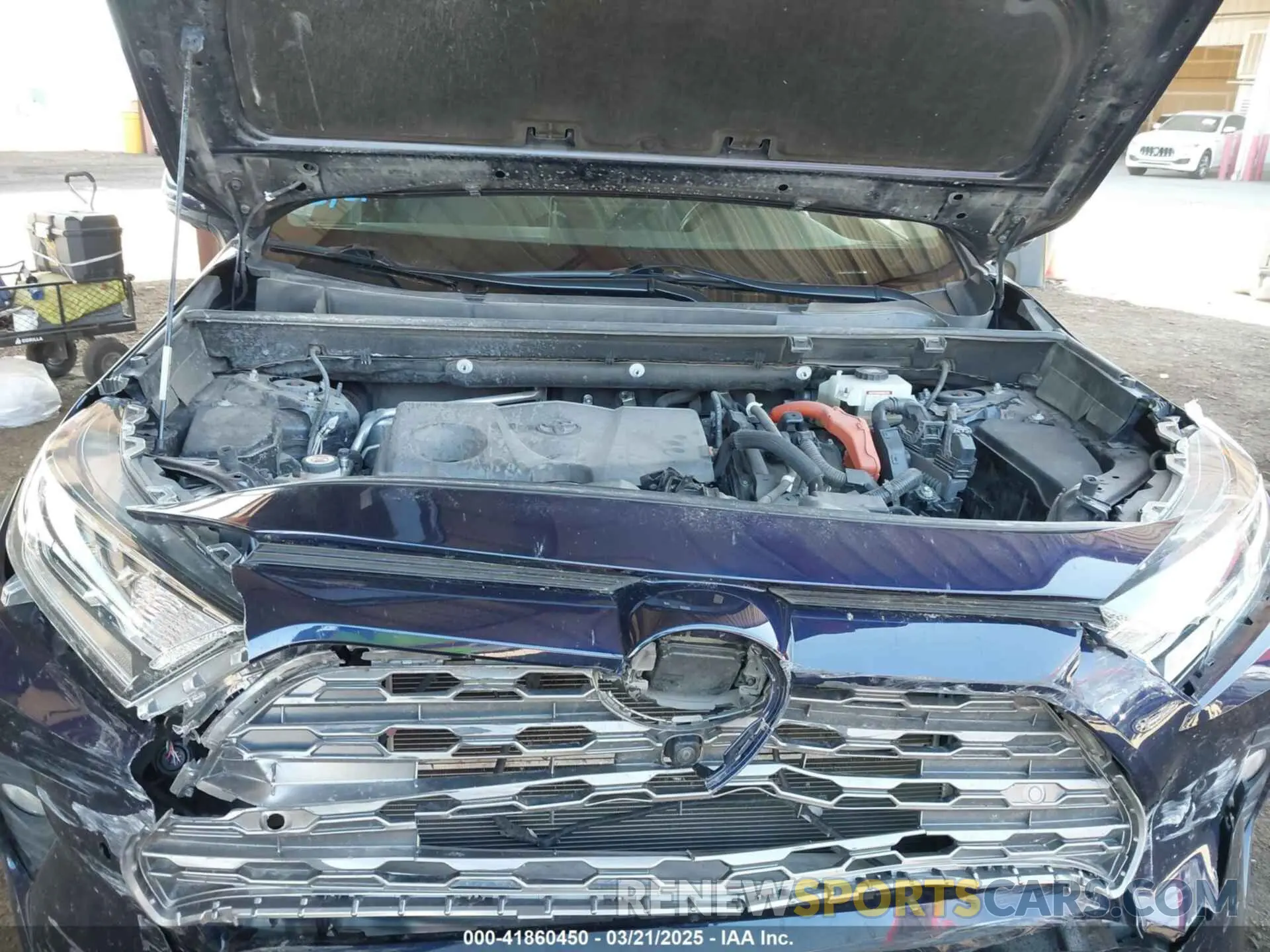 10 fotografías del automóvil dañado JTMDWRFV8KD511099 TOYOTA RAV4 HYBRID 2019